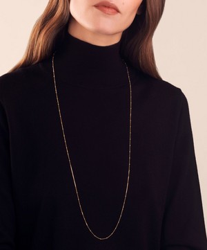 Annoushka - 14ct Gold Saturn Long Chain Necklace image number 1