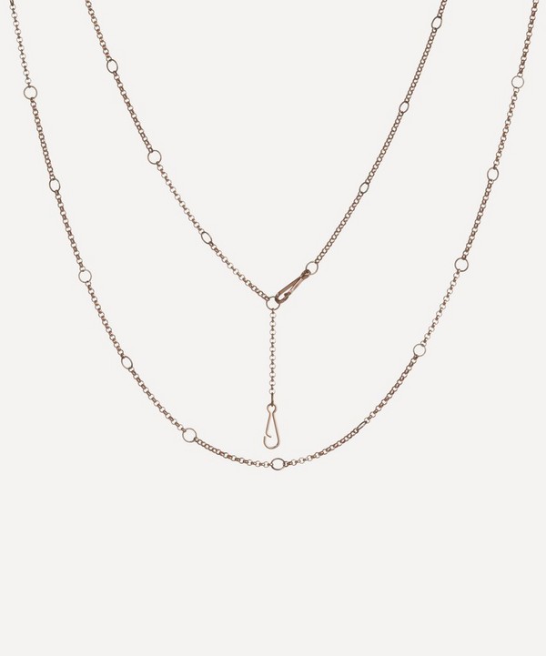 Annoushka - 14ct Rose Gold Hoopla Long Chain Necklace image number null