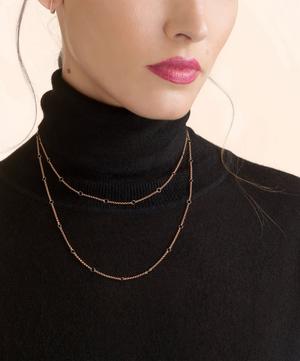 Annoushka - 14ct Rose Gold Hoopla Long Chain Necklace image number 1
