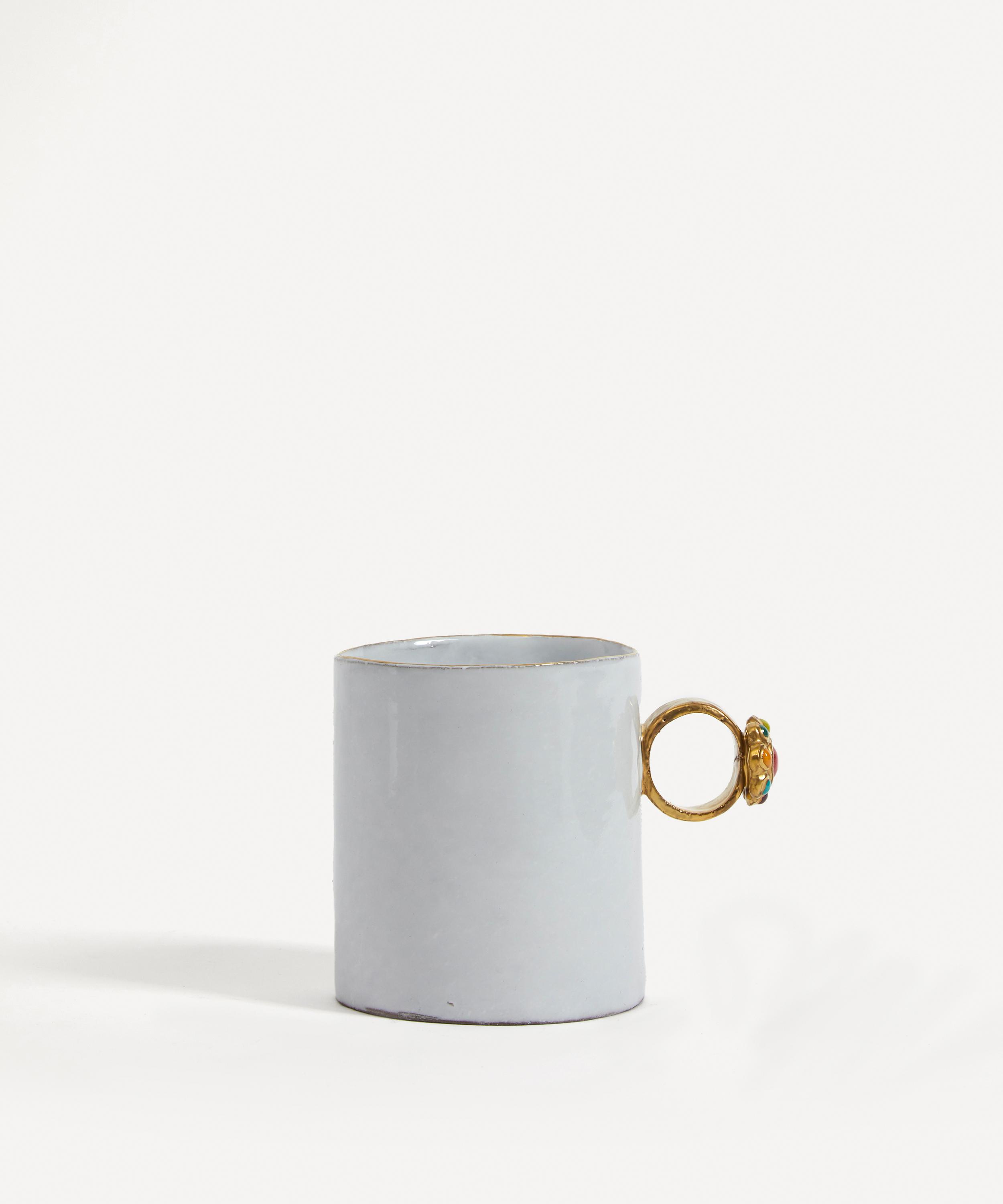 Astier de Villatte - Serena Fancy Ring Ceramic Cup image number 0