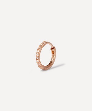 Annoushka - 18ct Rose Gold Dusty Diamonds Large Hoop Earring image number 0