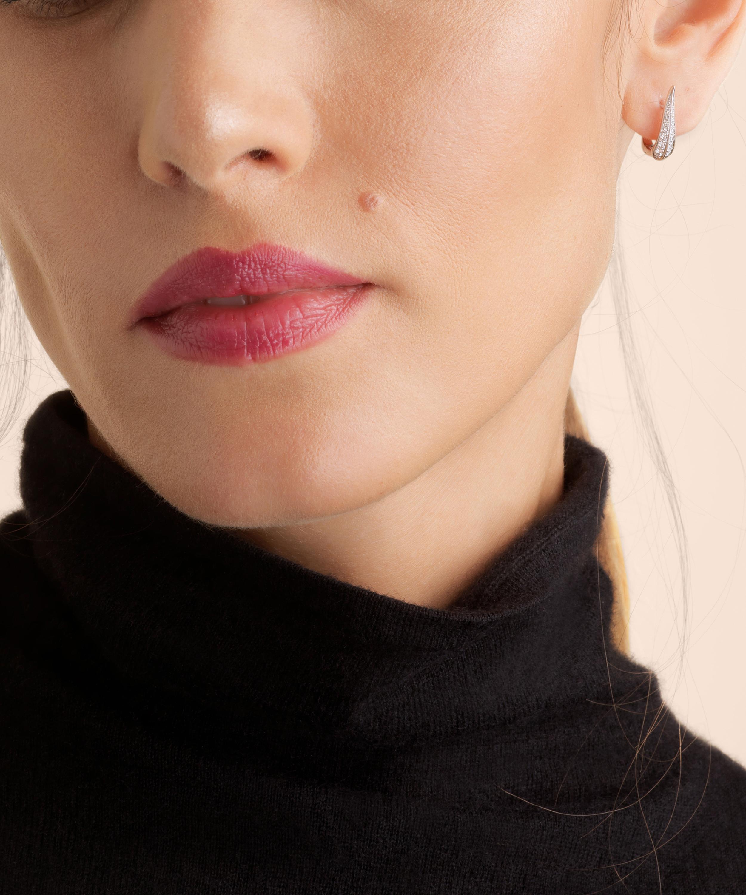 Annoushka - 18ct White Gold Diamond Hoop Earrings image number 1