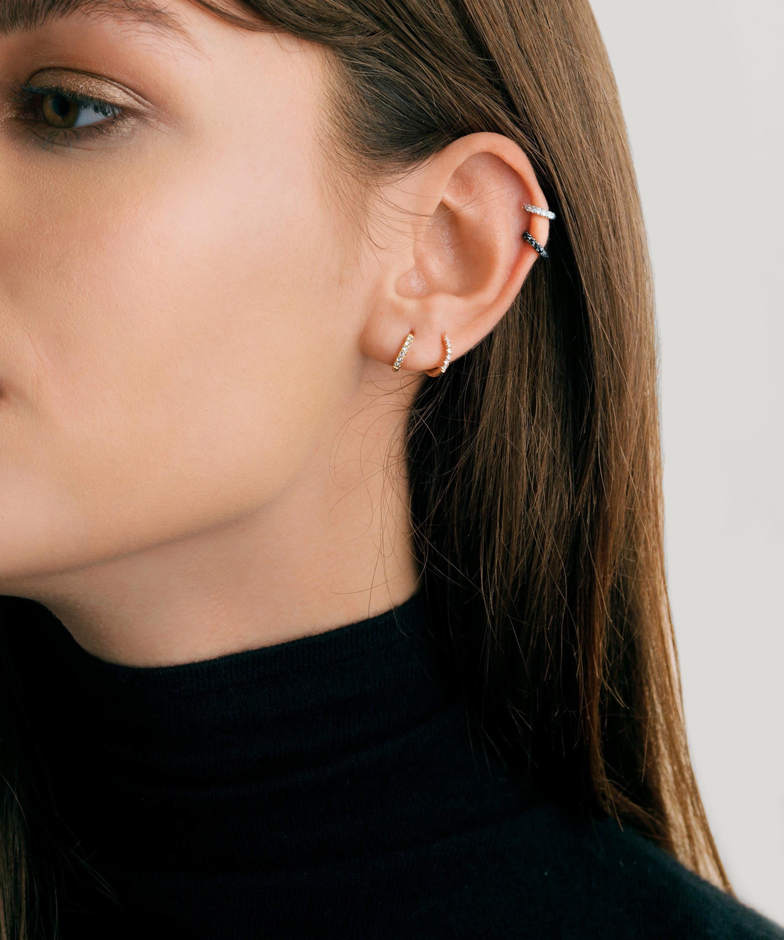 Annoushka - 18ct White Gold Dusty Diamonds Hoop Earring image number 1