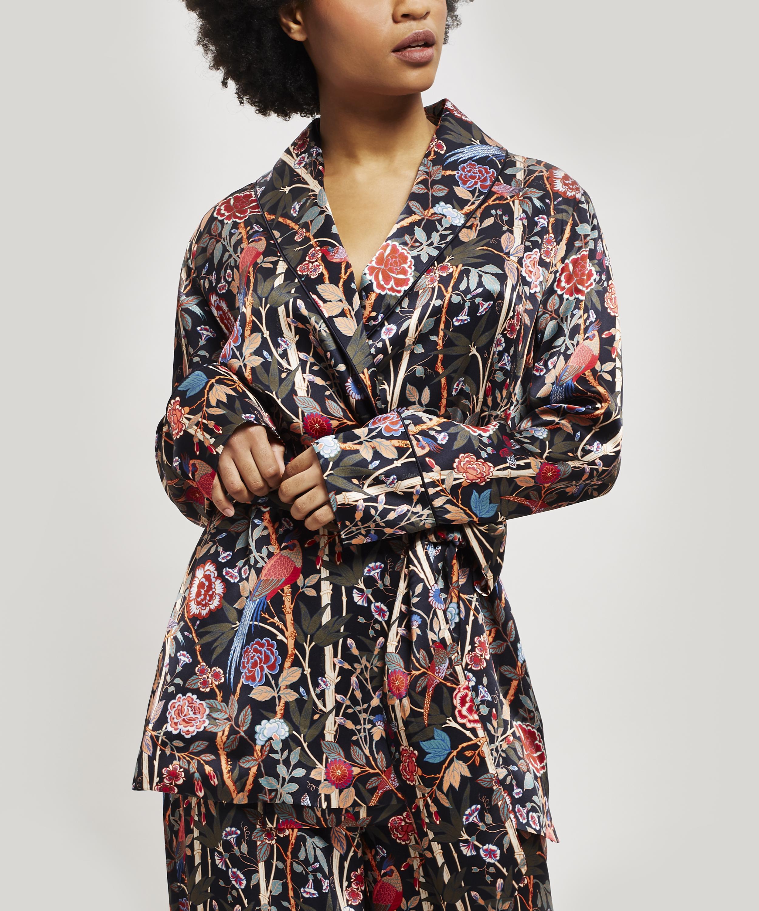 Liberty - Bamboo Garden Silk Charmeuse Wrap Jacket image number 3