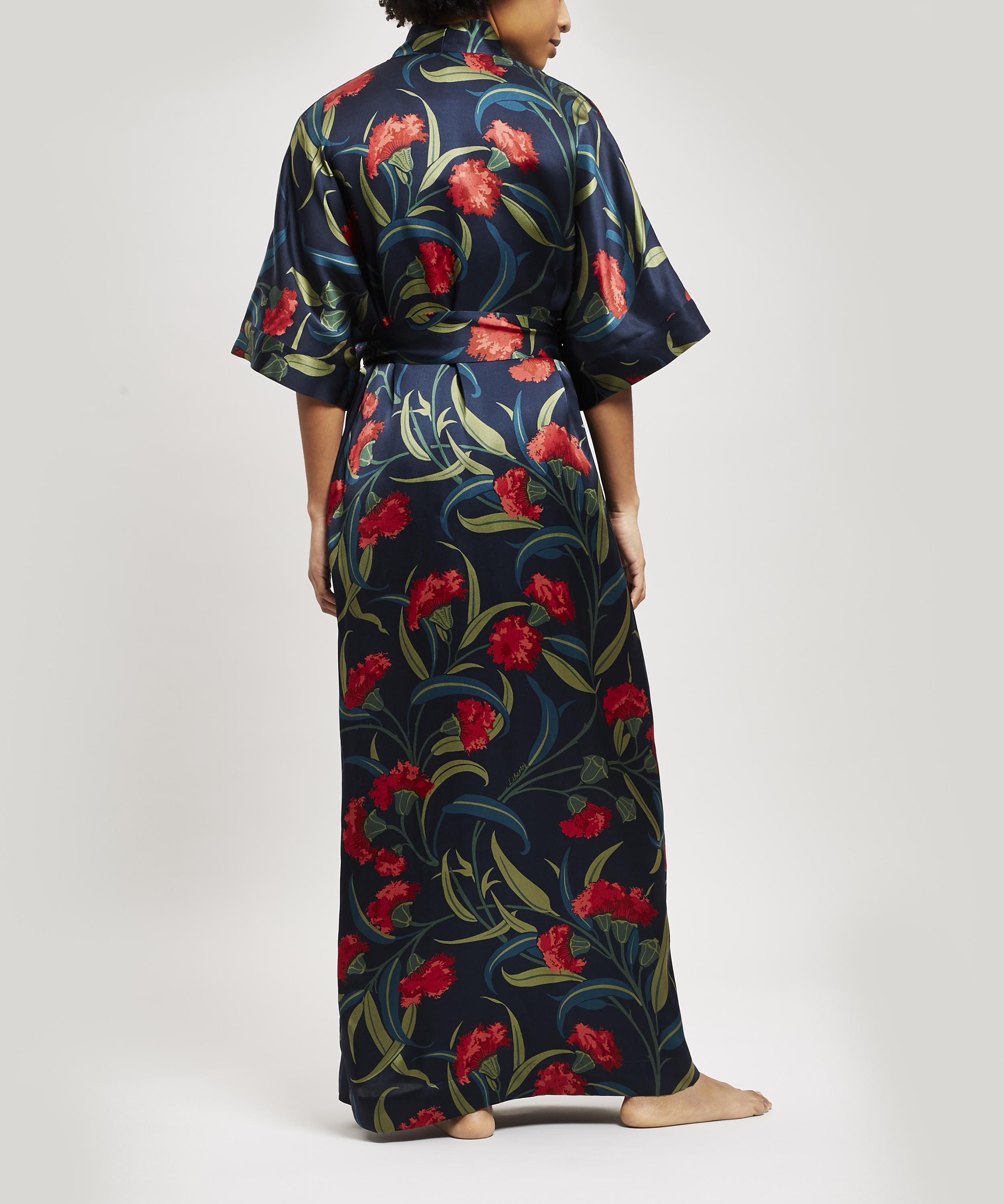 Liberty - Evelyn Silk Charmeuse Long Kimono image number 2