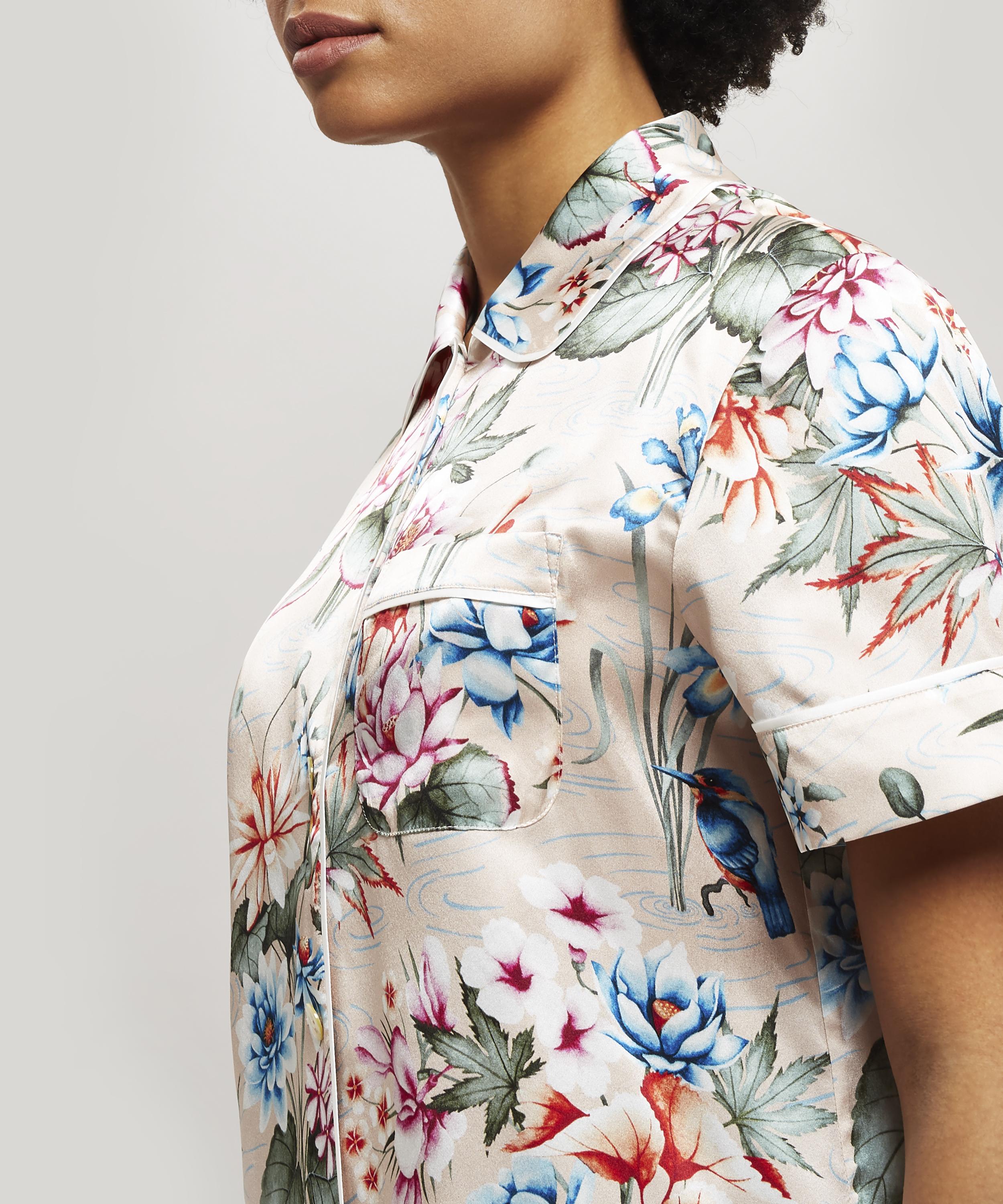 Liberty - Keiko Silk Charmeuse Short Pyjama Set image number 3