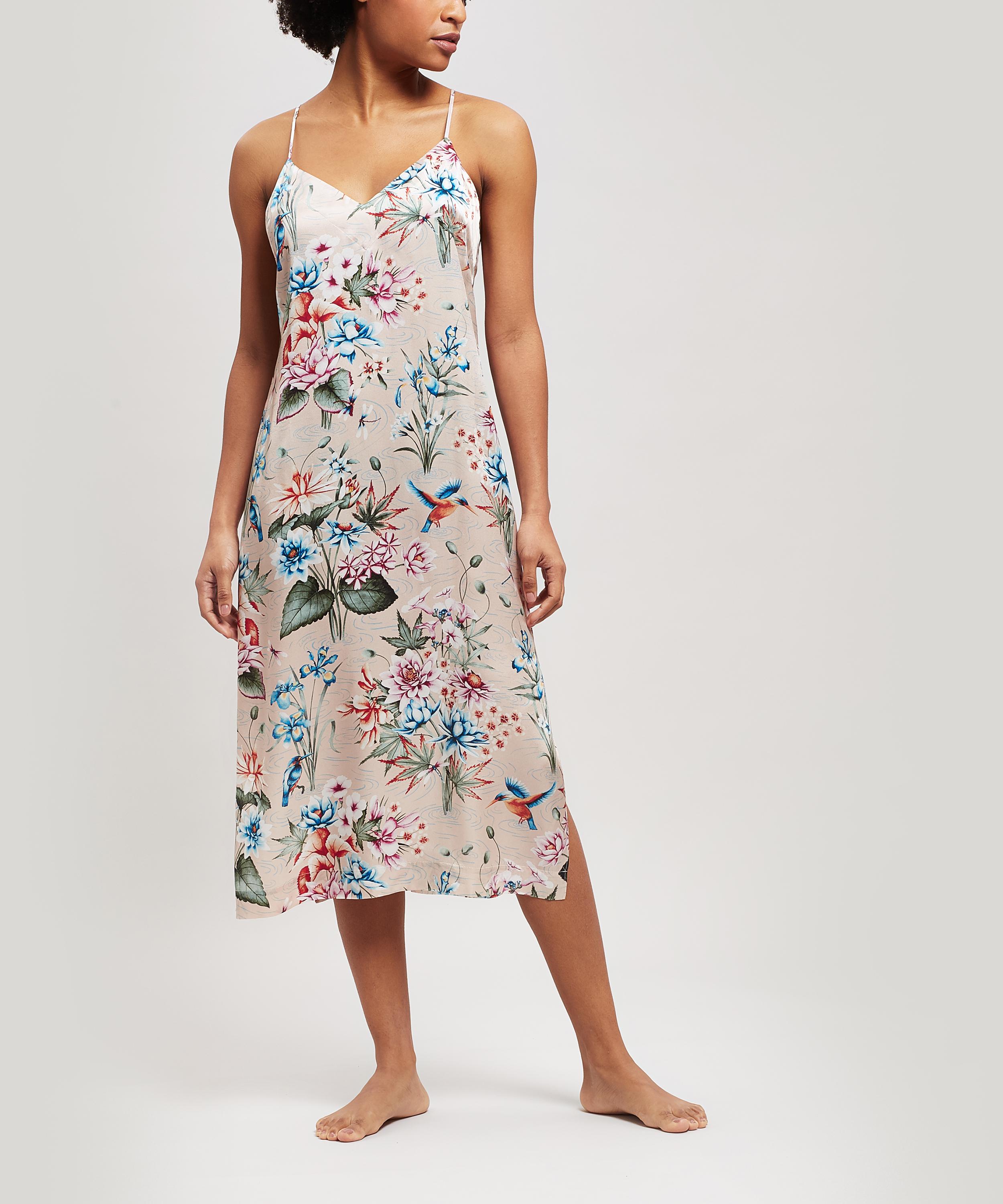 Liberty - Keiko Silk Charmeuse Long Chemise image number 0