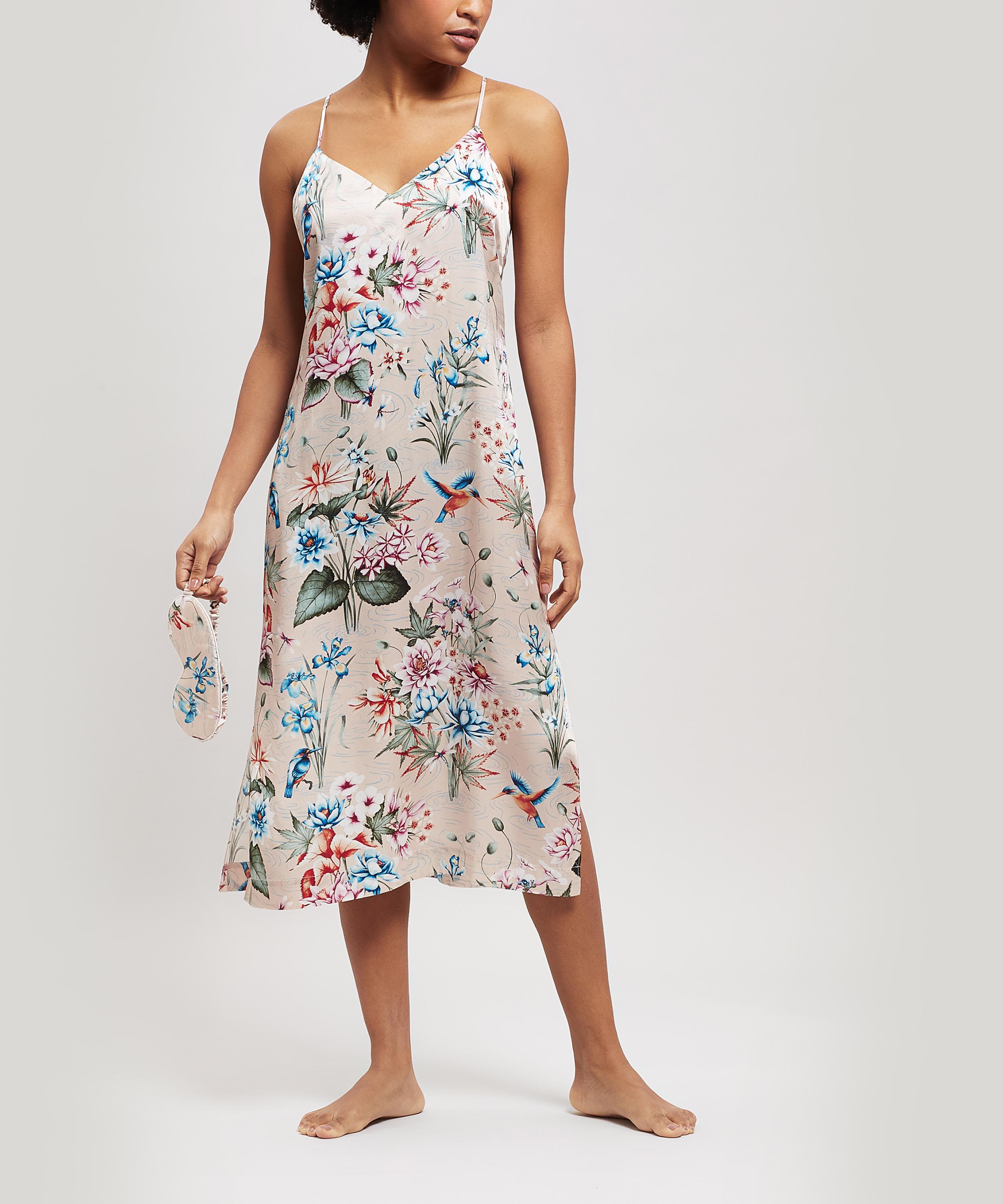 Liberty - Keiko Silk Charmeuse Long Chemise image number 1