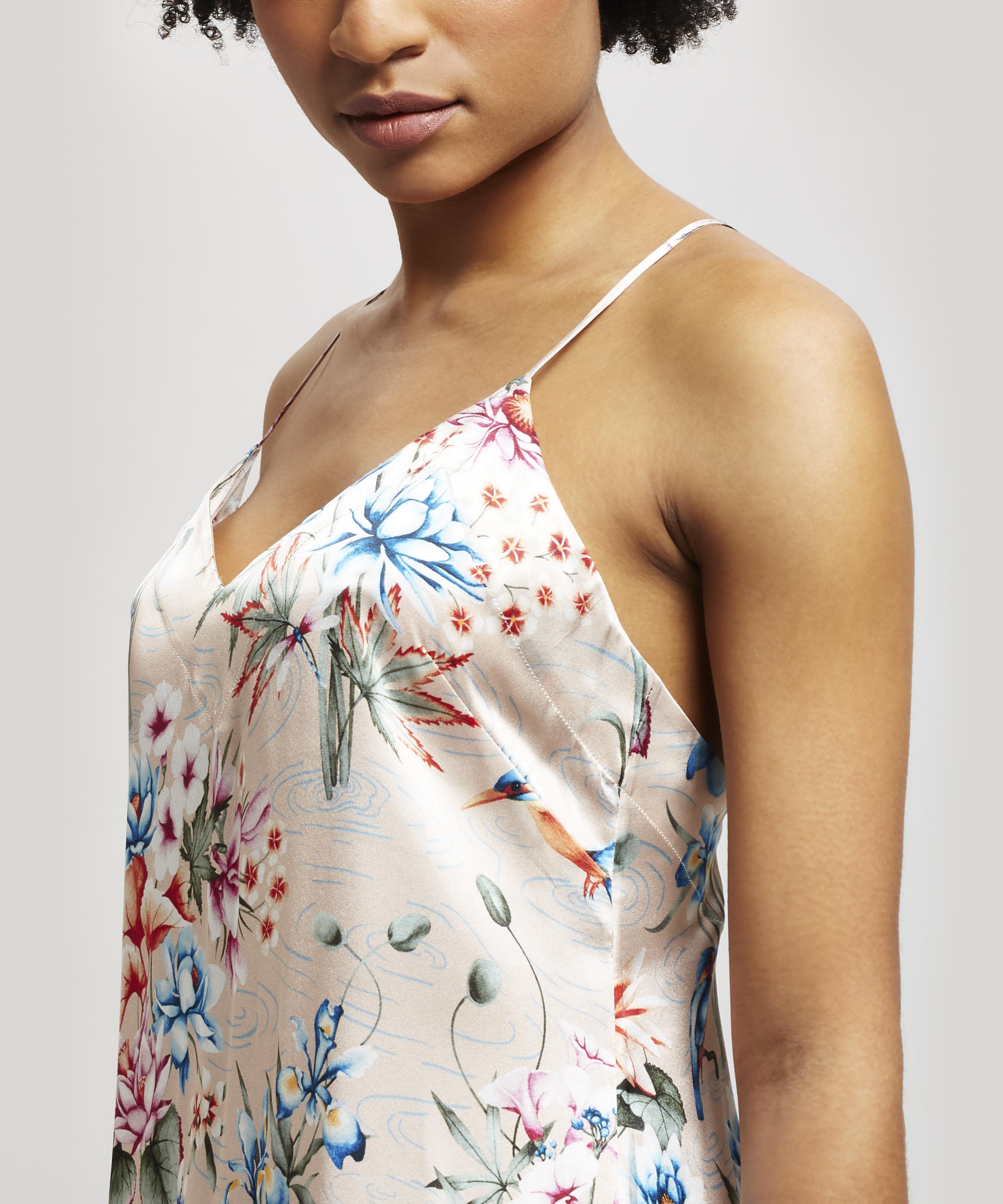 Liberty - Keiko Silk Charmeuse Long Chemise image number 3