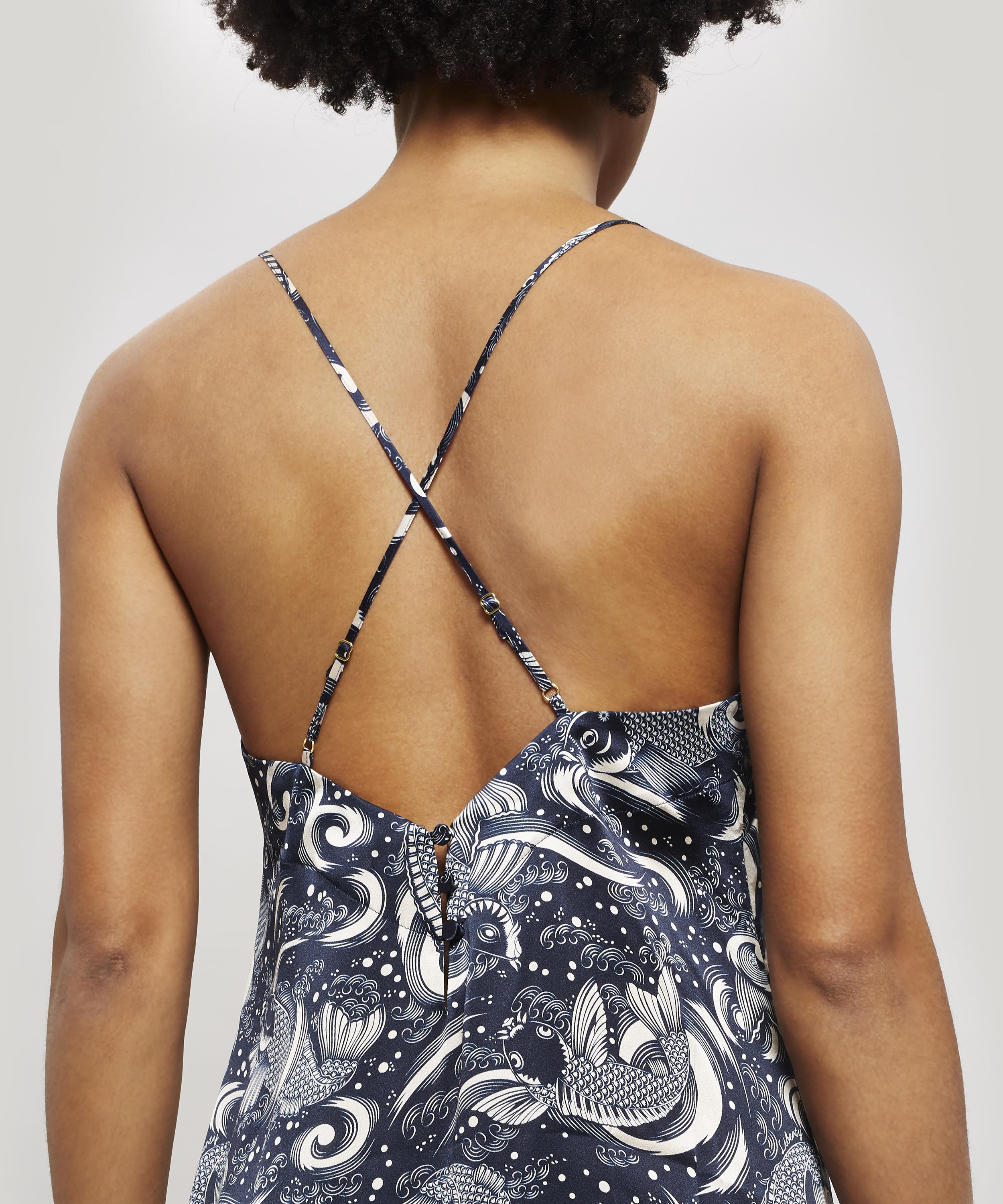 Liberty - Kirie Silk Charmeuse Long Chemise image number 3
