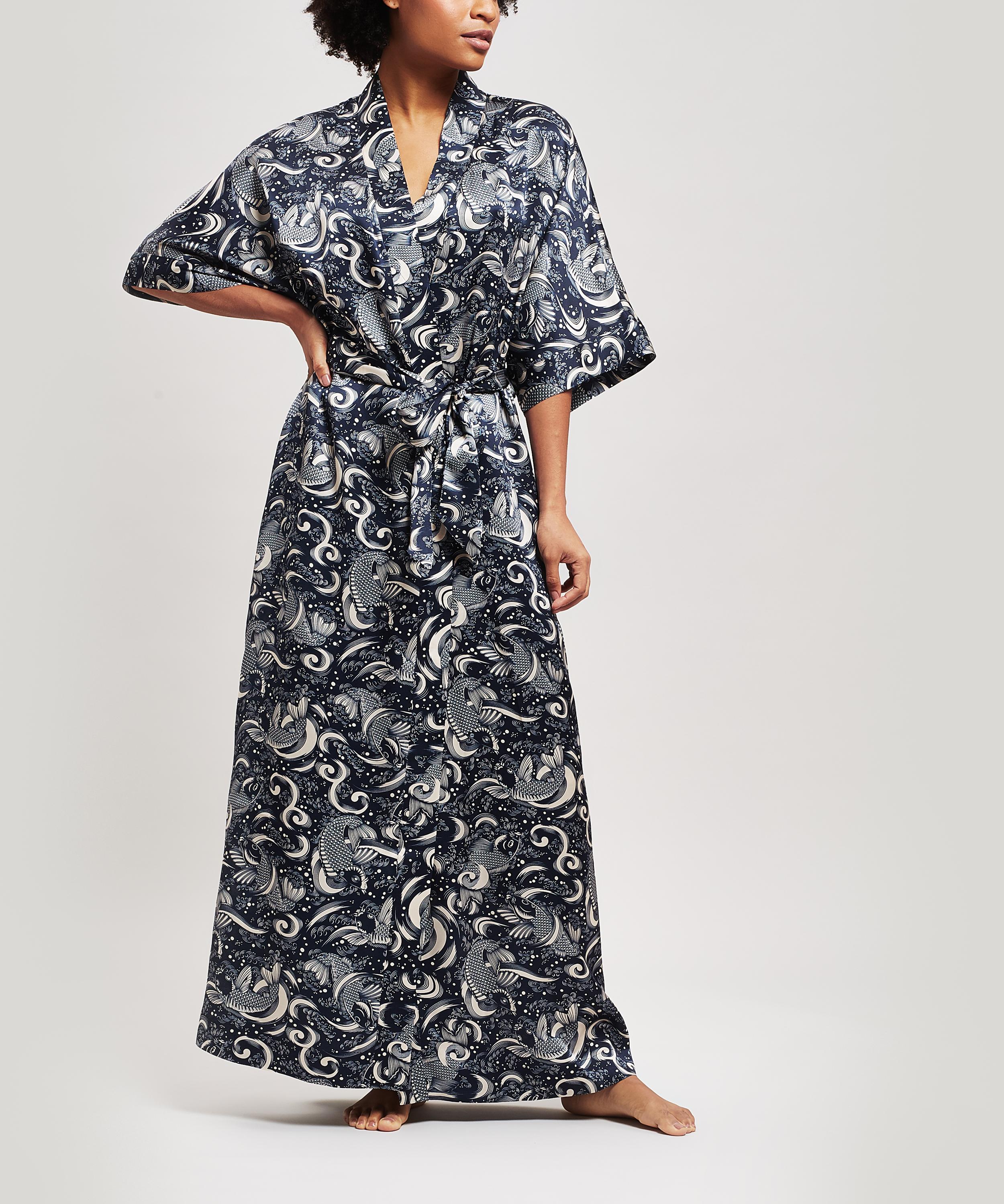 Liberty - Kirie Silk Charmeuse Long Kimono image number 0