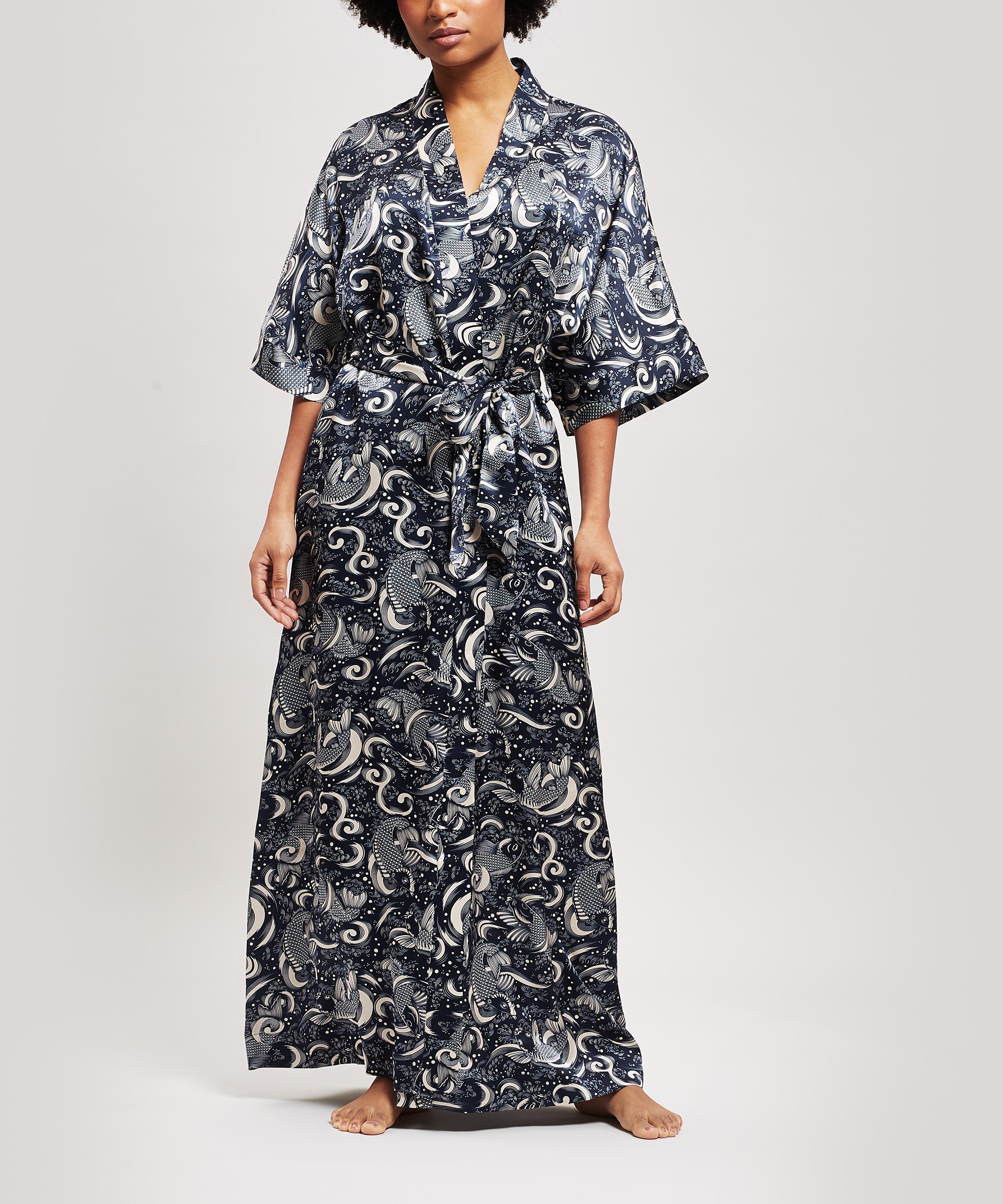 Liberty - Kirie Silk Charmeuse Long Kimono image number 1