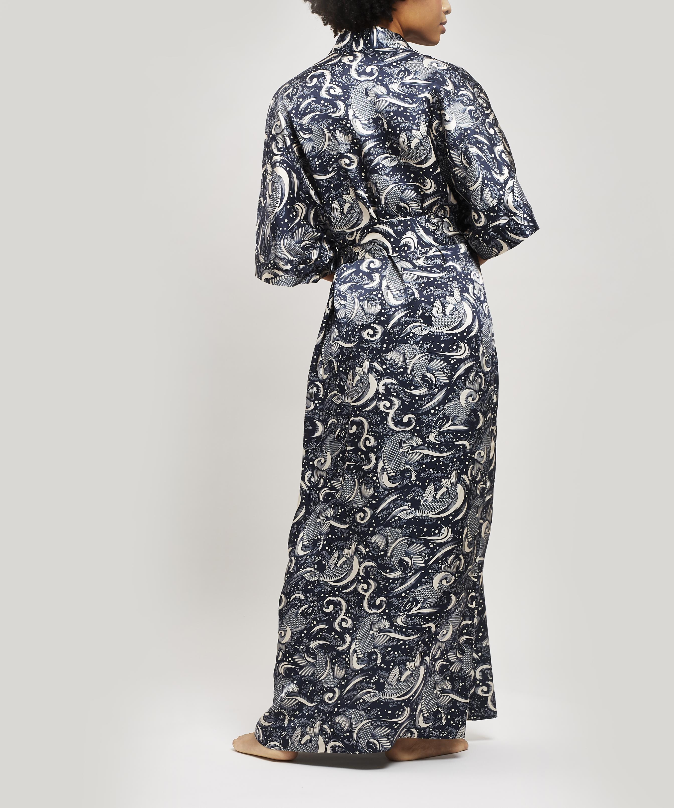 Liberty - Kirie Silk Charmeuse Long Kimono image number 2