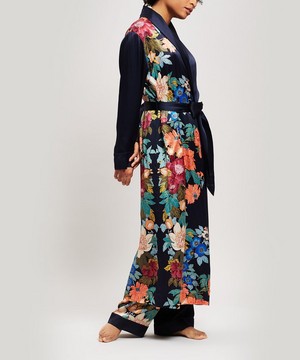 Liberty - Sakura Silk Charmeuse Long Robe image number 1