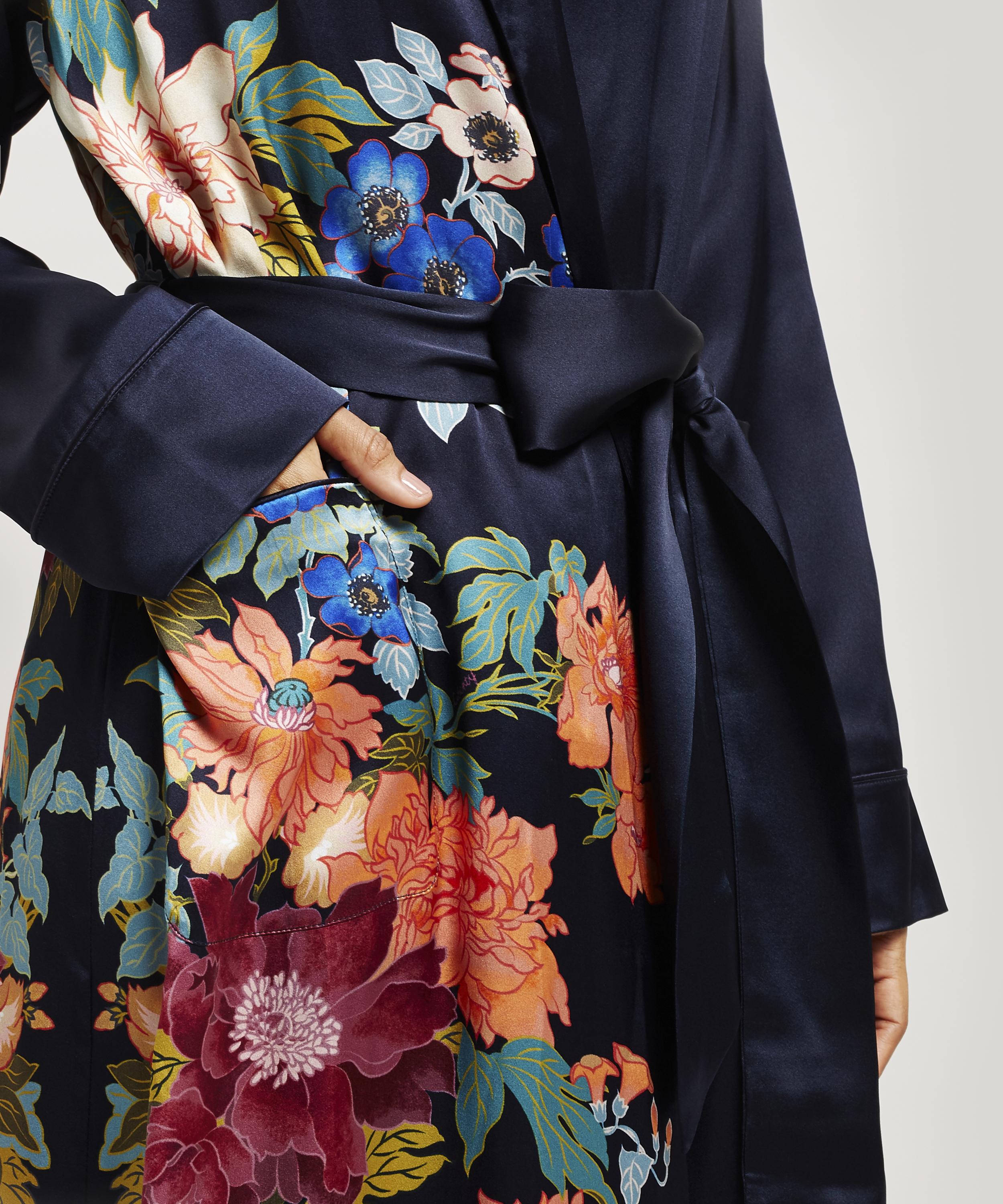 Liberty - Sakura Silk Charmeuse Long Robe image number 3