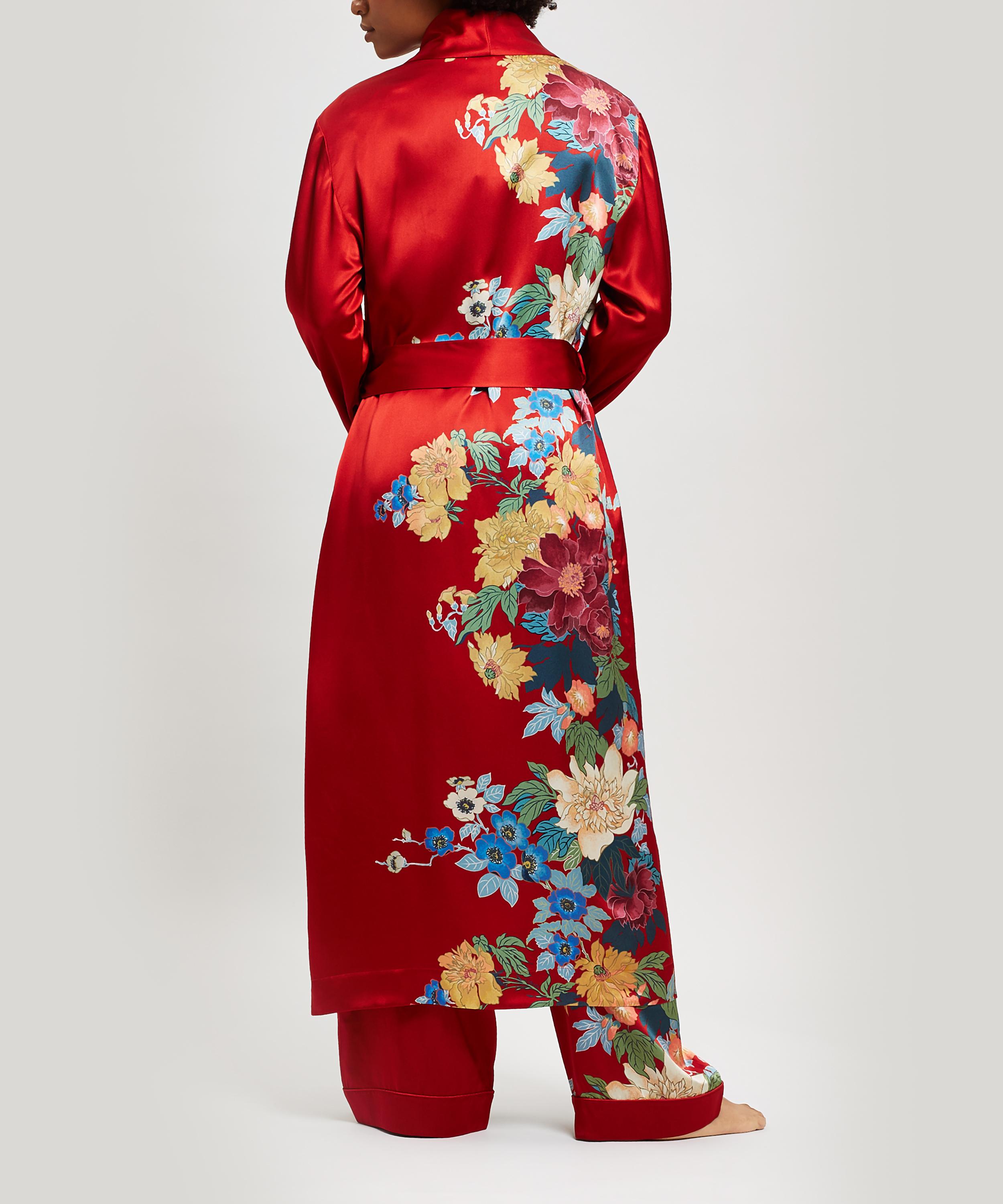 Liberty - Sakura Silk Charmeuse Long Robe image number 2