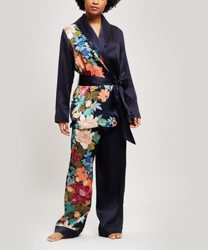Liberty - Sakura Silk Charmeuse Wrap Jacket image number 2