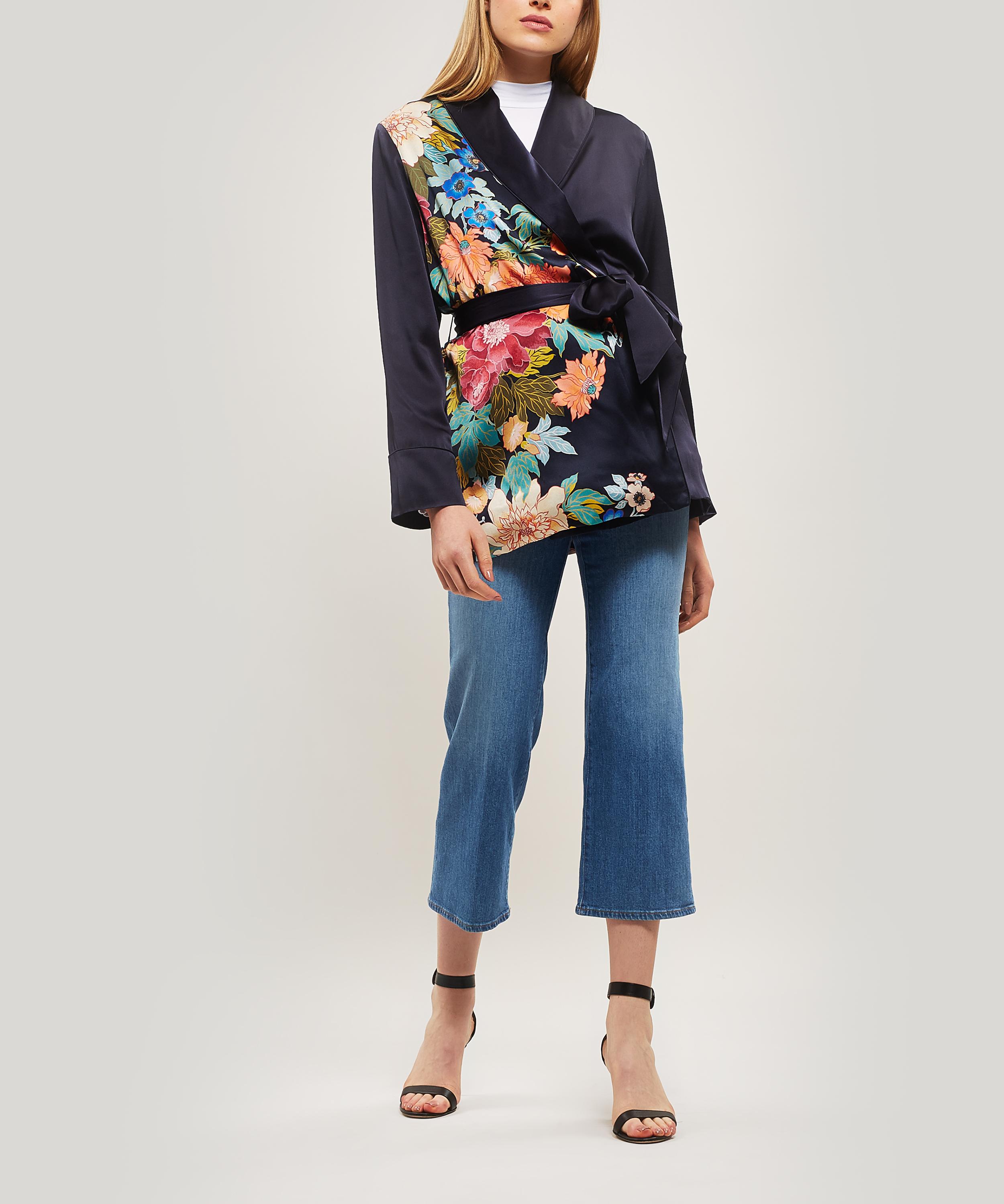 Liberty - Sakura Silk Charmeuse Wrap Jacket image number 0