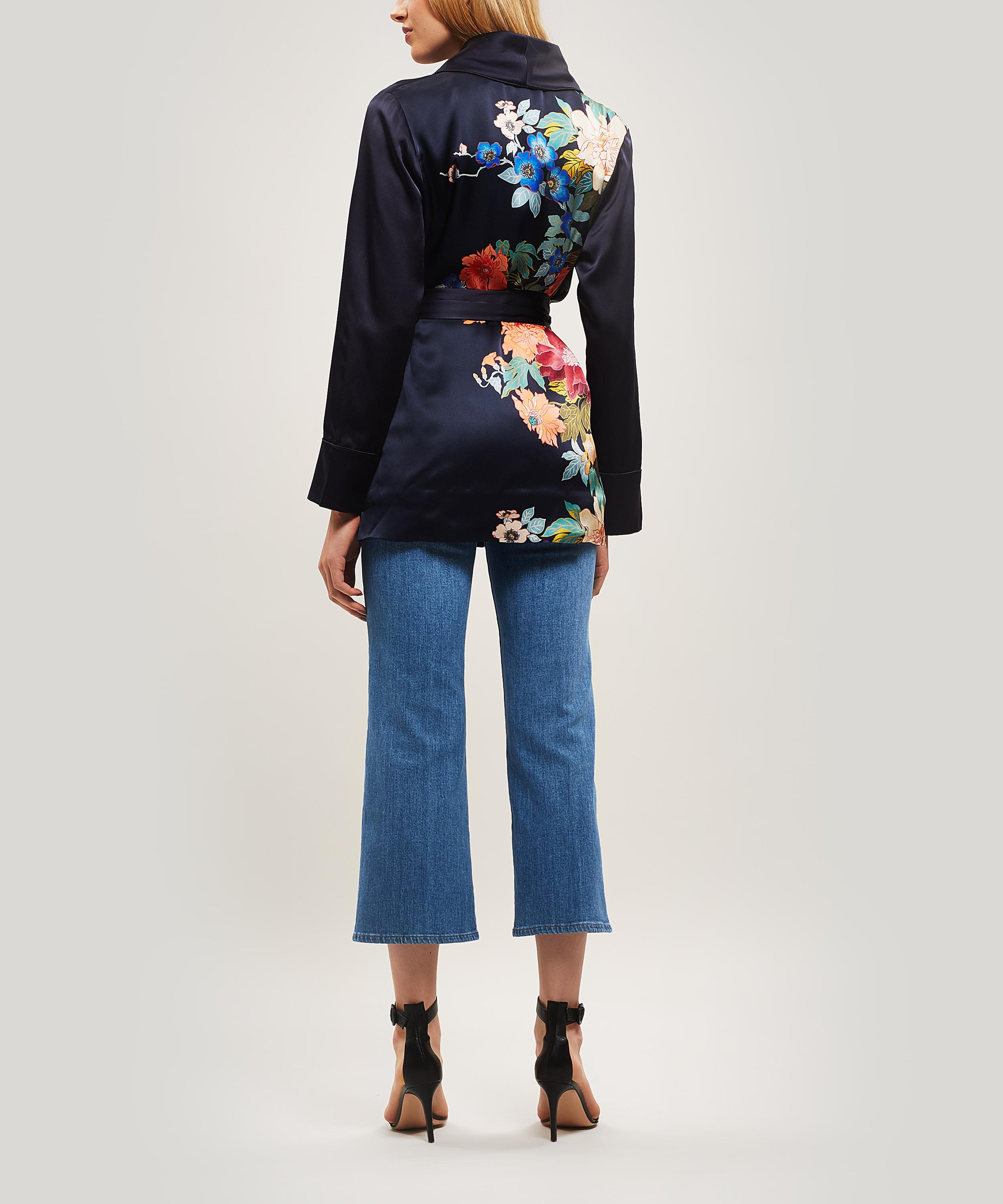 Liberty - Sakura Silk Charmeuse Wrap Jacket image number 1