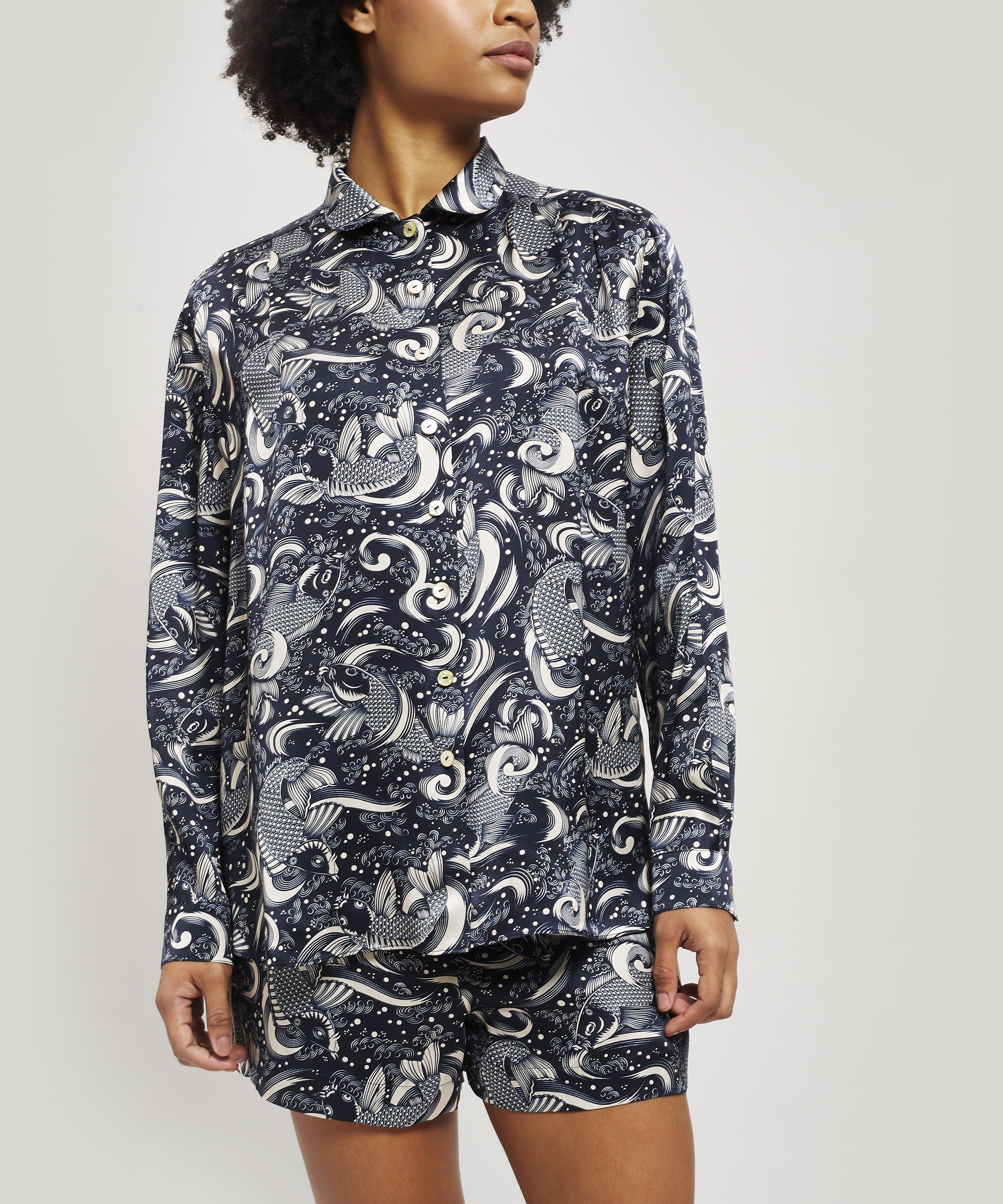 Liberty - Kirie Silk Charmeuse Pyjama Shirt image number 2