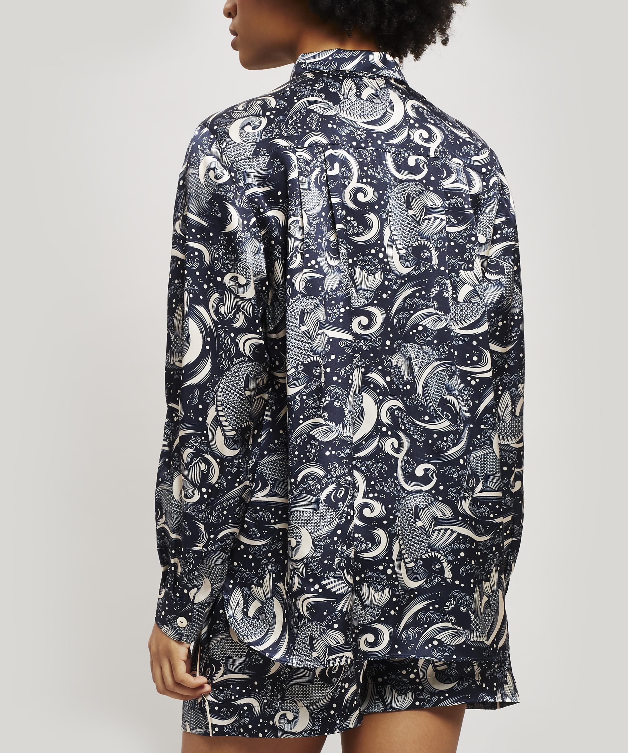 Liberty - Kirie Silk Charmeuse Pyjama Shirt image number 4