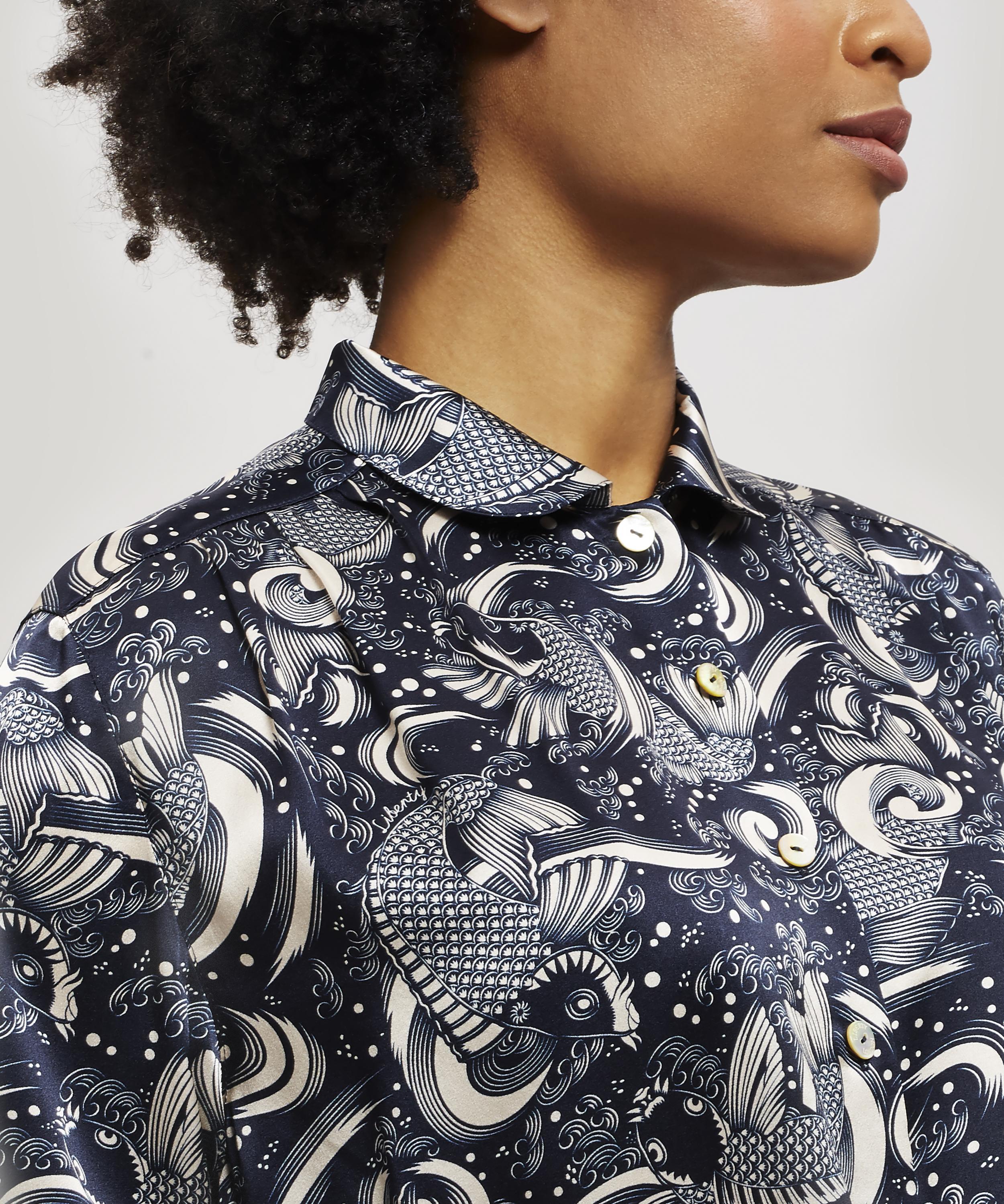 Liberty - Kirie Silk Charmeuse Pyjama Shirt image number 5