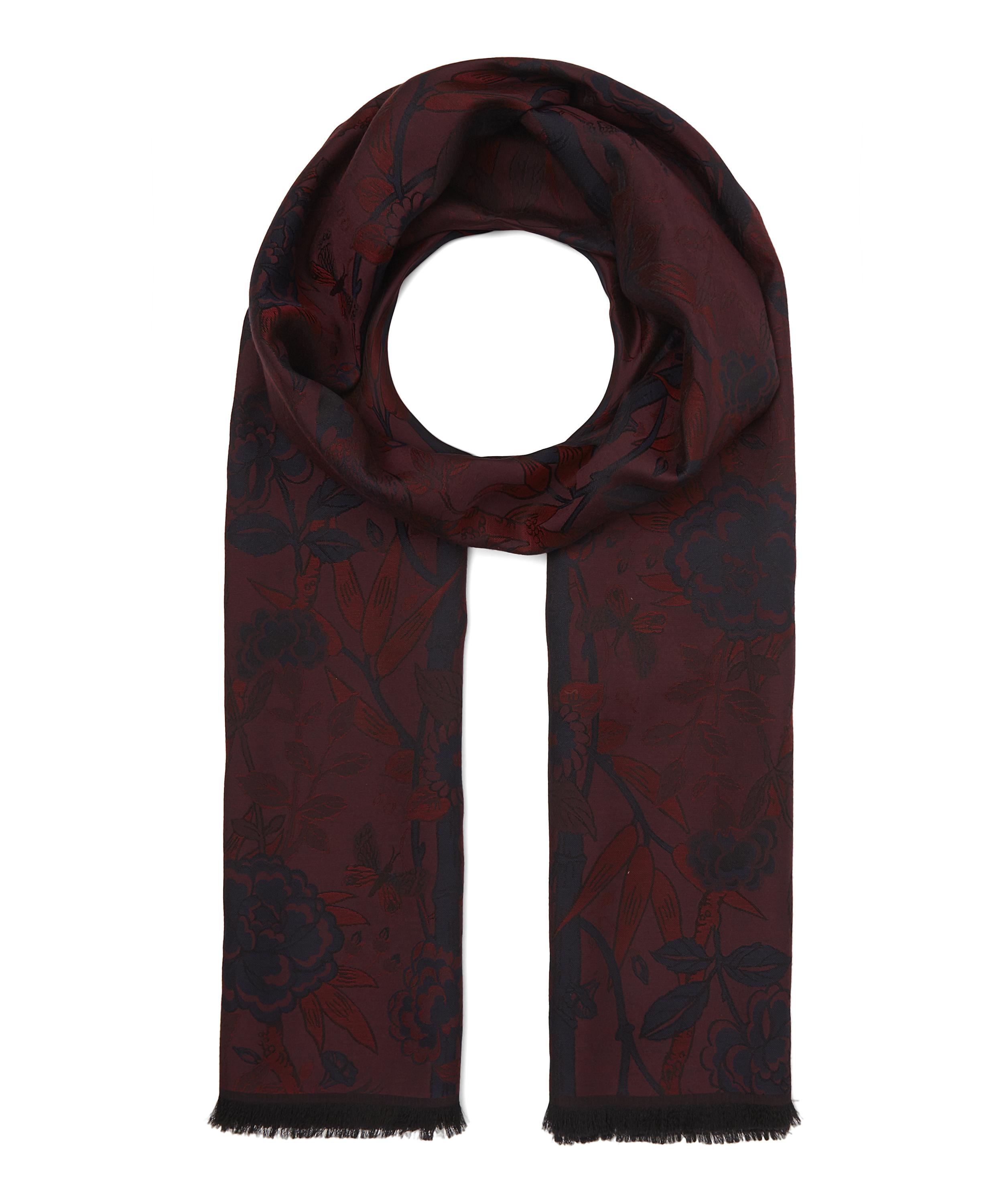 Liberty - Bamboo Garden 65 x 180cm Silk-Blend Jacquard Shawl image number 0