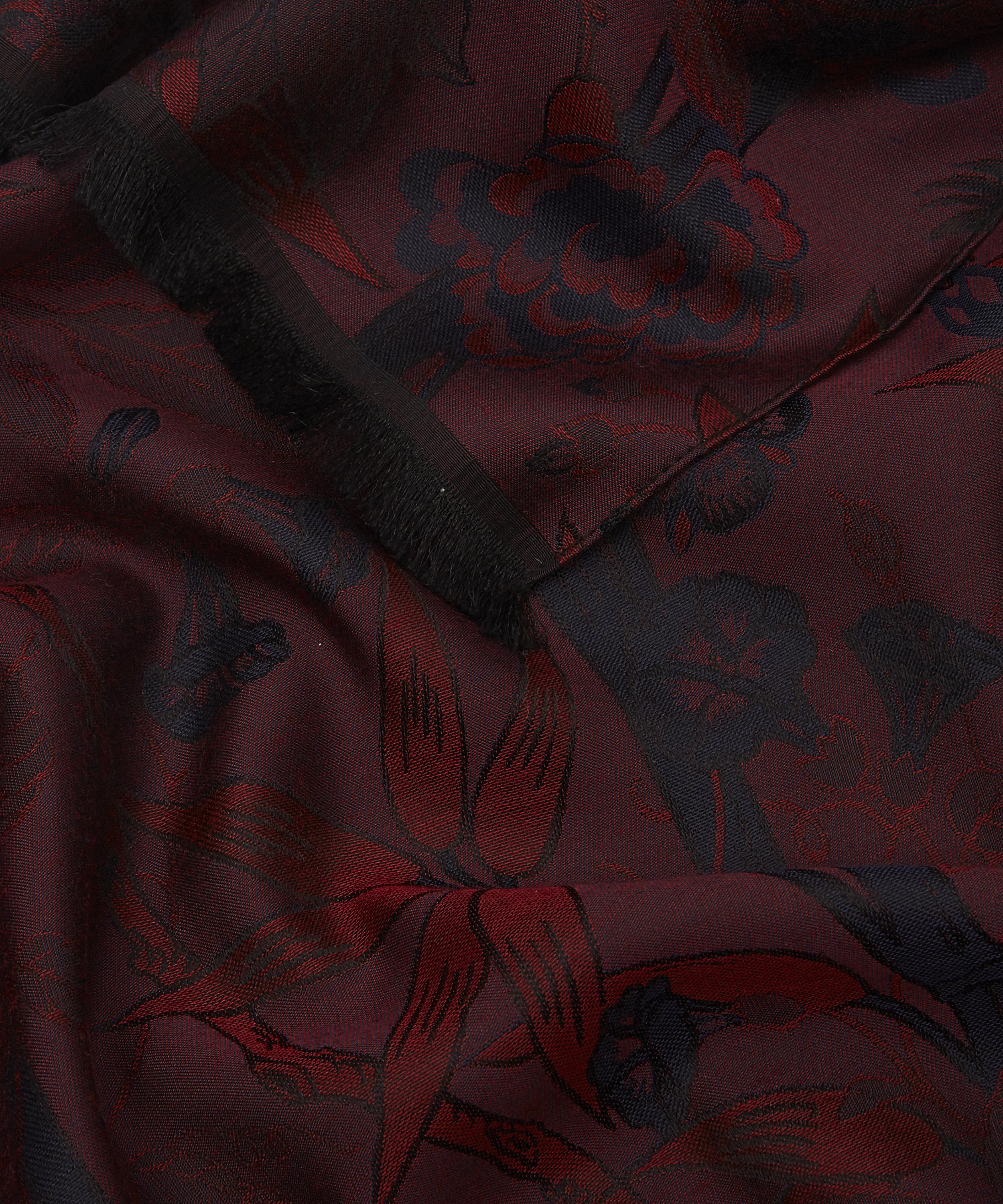Liberty - Bamboo Garden 65 x 180cm Silk-Blend Jacquard Shawl image number 2