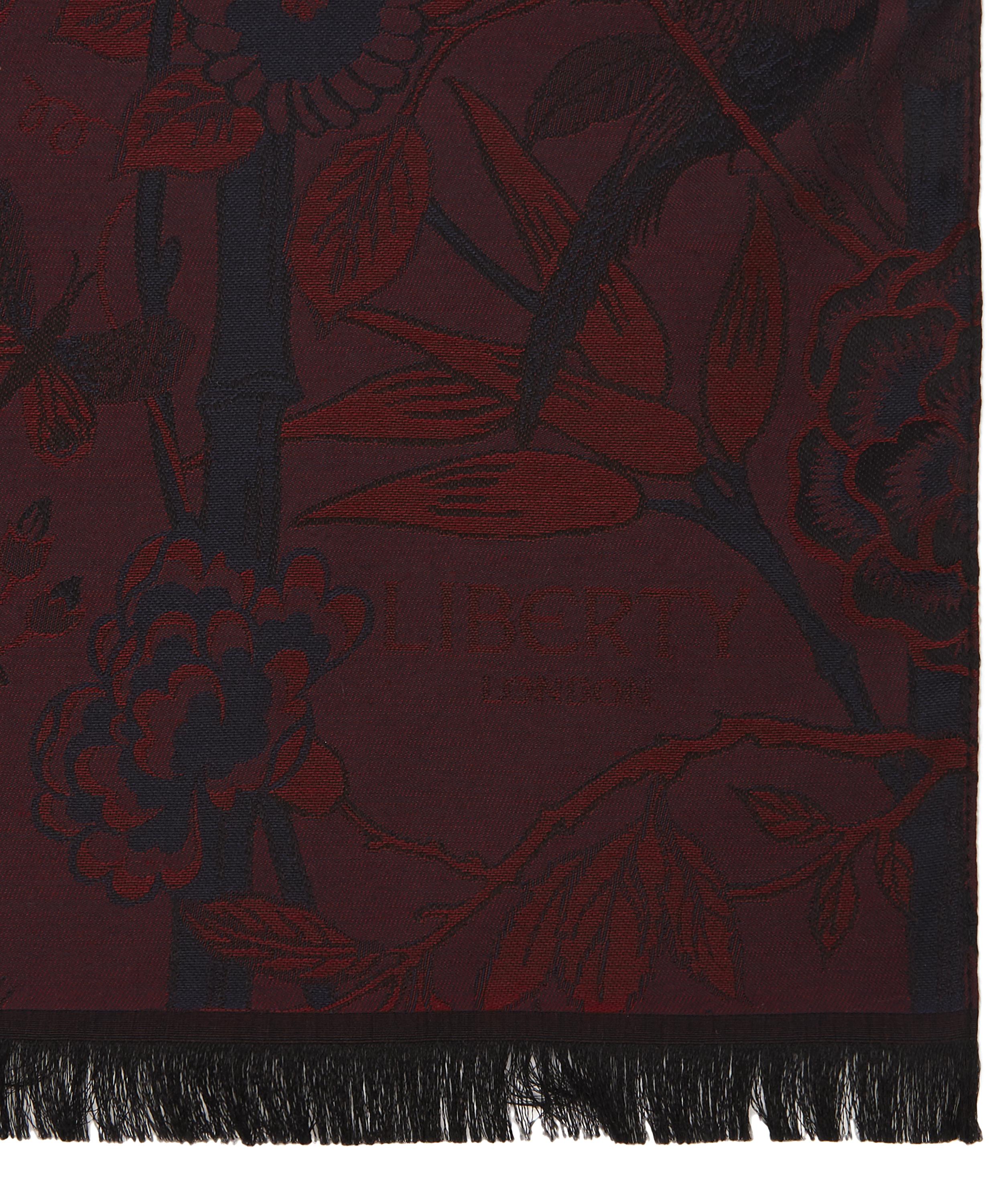 Liberty - Bamboo Garden 65 x 180cm Silk-Blend Jacquard Shawl image number 3