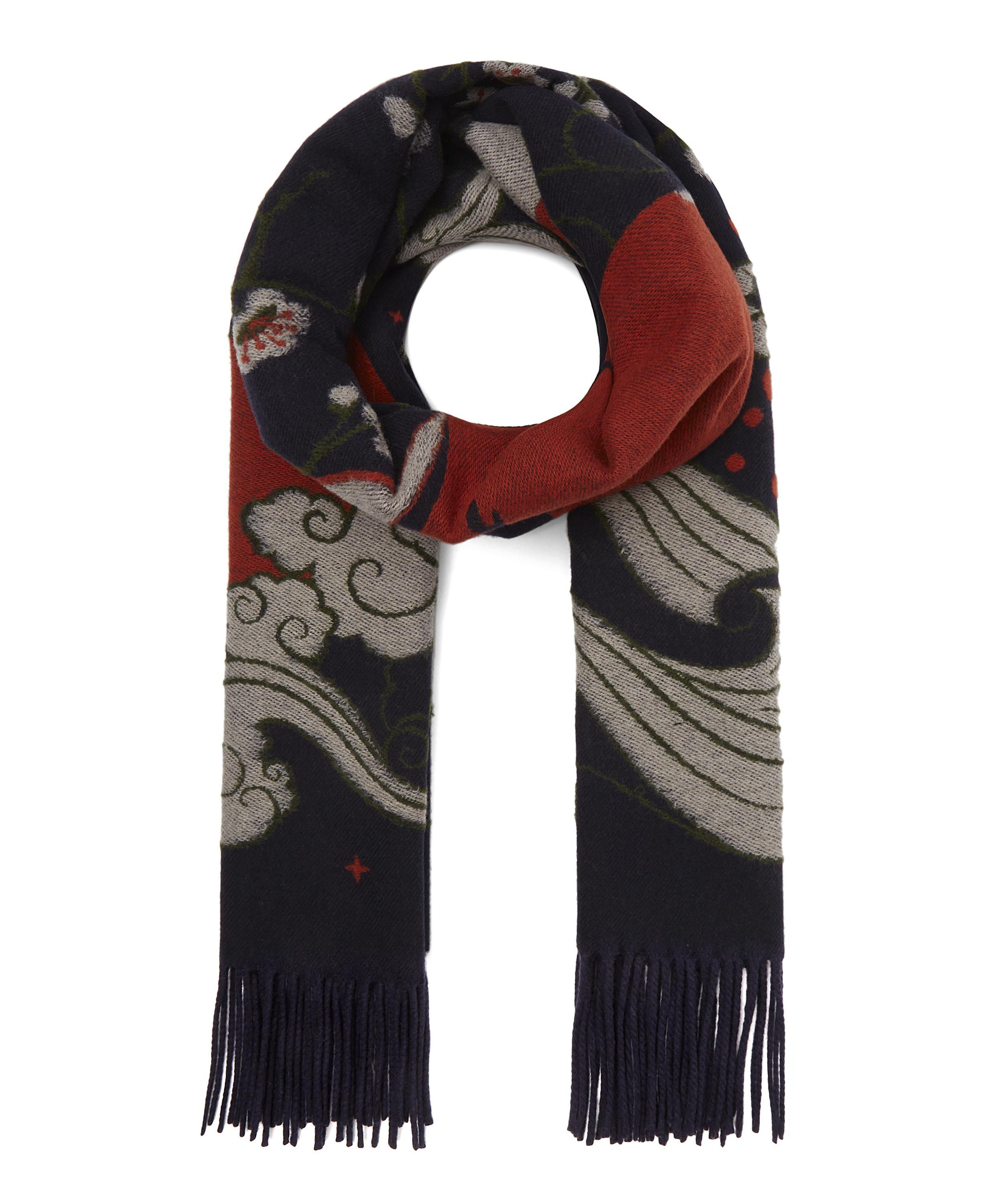 Liberty - Japanese Landscape 70 x 180cm Wool Jacquard Shawl image number 0