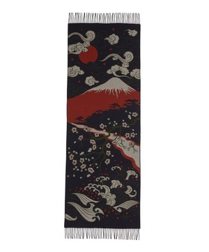 Liberty - Japanese Landscape 70 x 180cm Wool Jacquard Shawl image number 1