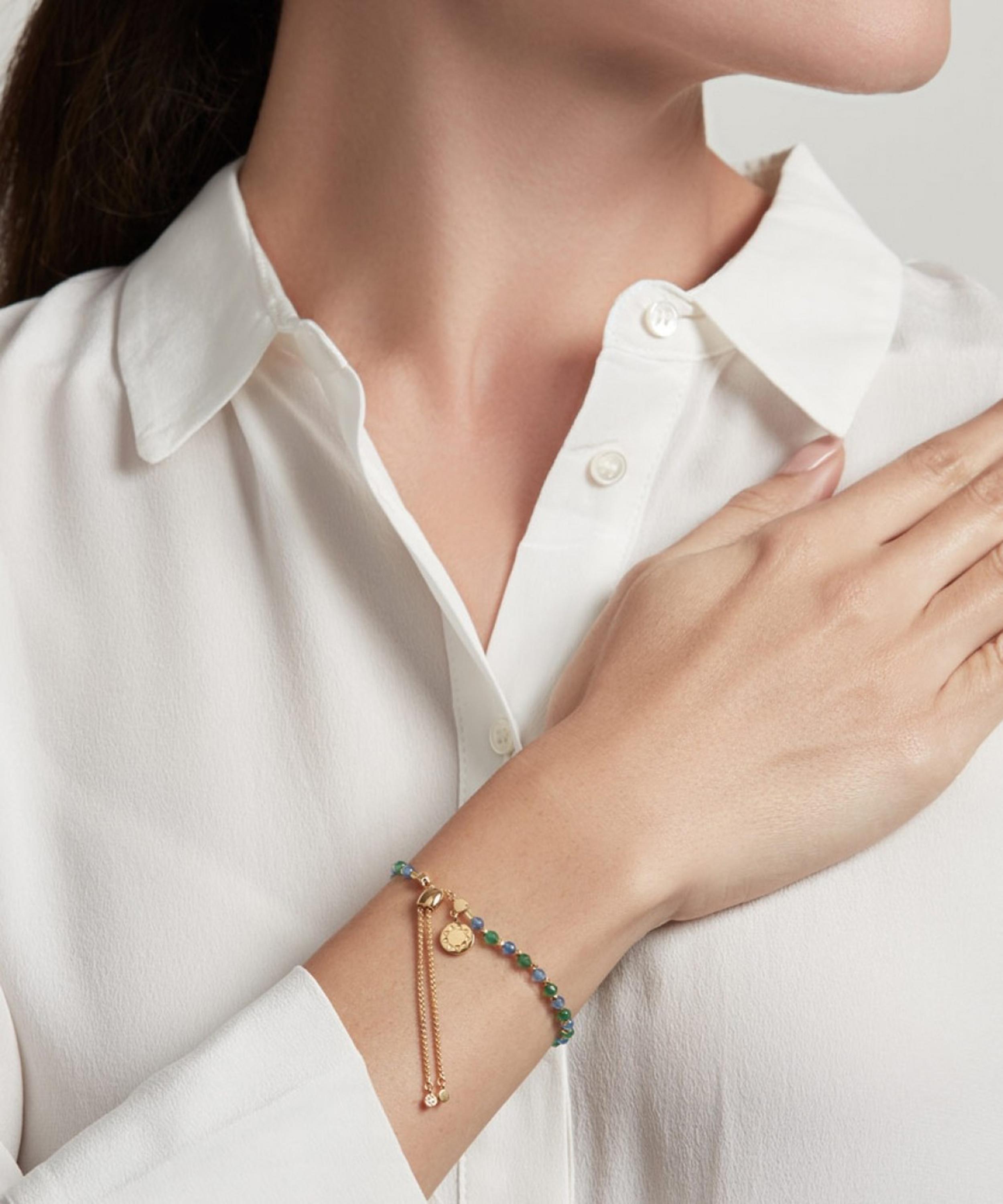 Astley Clarke - Gold Plated Vermeil Silver Astley Clarke x Theirworld Kula Gemstone Charity Bracelet image number 1