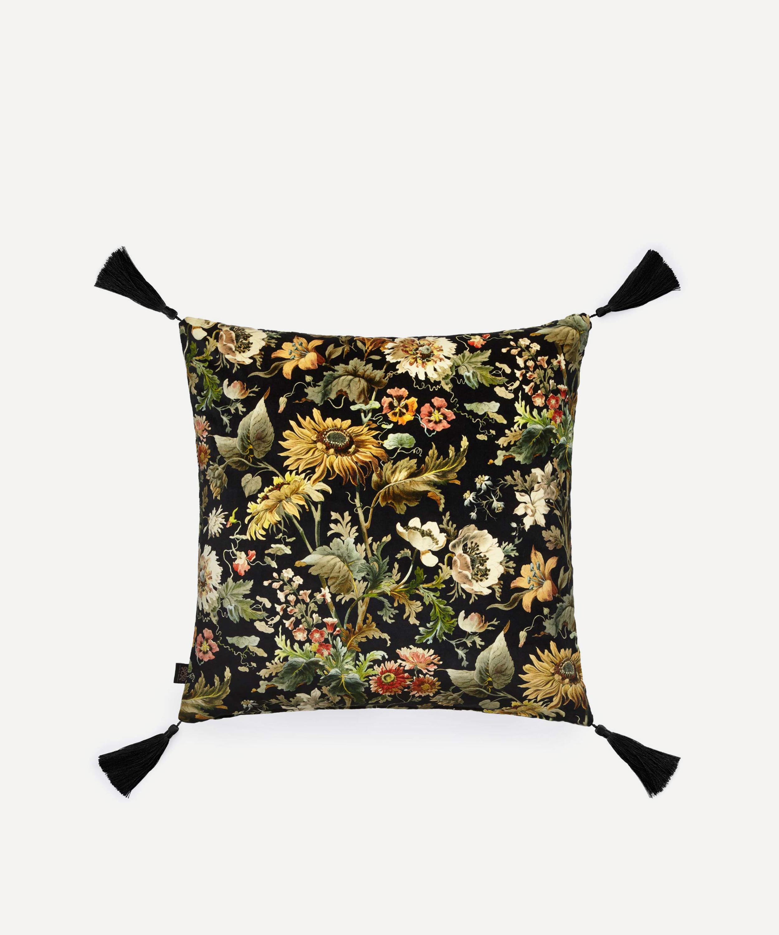 House of Hackney - Large Tasselled Avalon Velvet Cushion image number 0