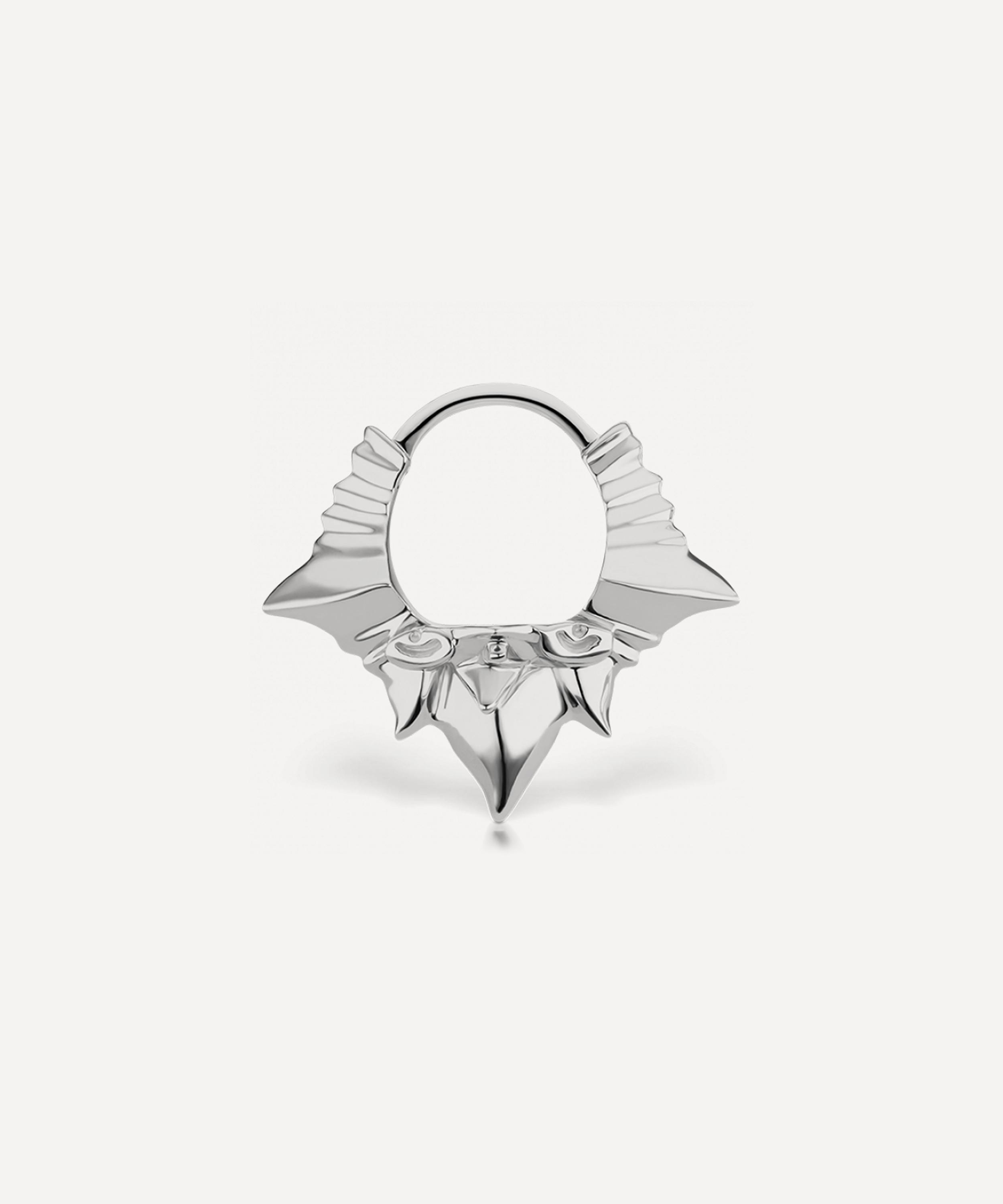 Maria Tash - 14ct 8mm Javanese Spike Hoop Earring Hoop Earring image number 0