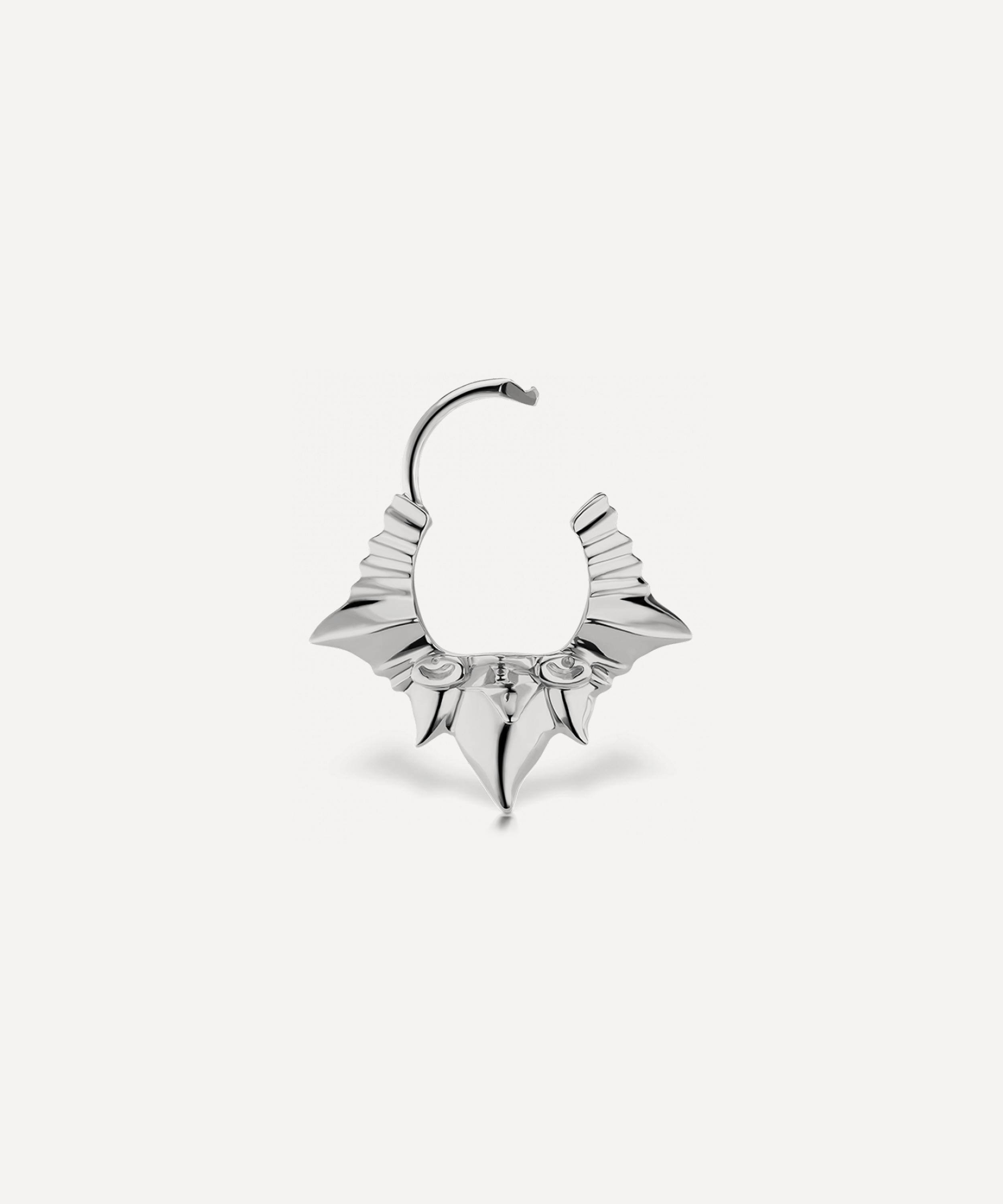 Maria Tash - 14ct 8mm Javanese Spike Hoop Earring Hoop Earring image number 2