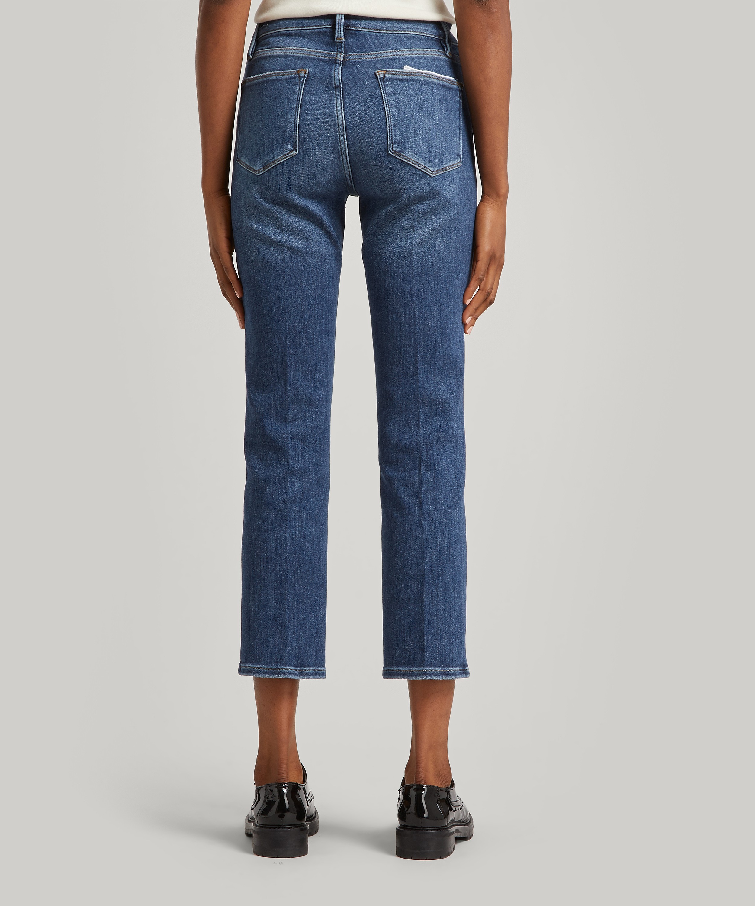 Frame Le Super High Straight Leg Jeans in Drizzle - Clothing from Bod & Ted  UK