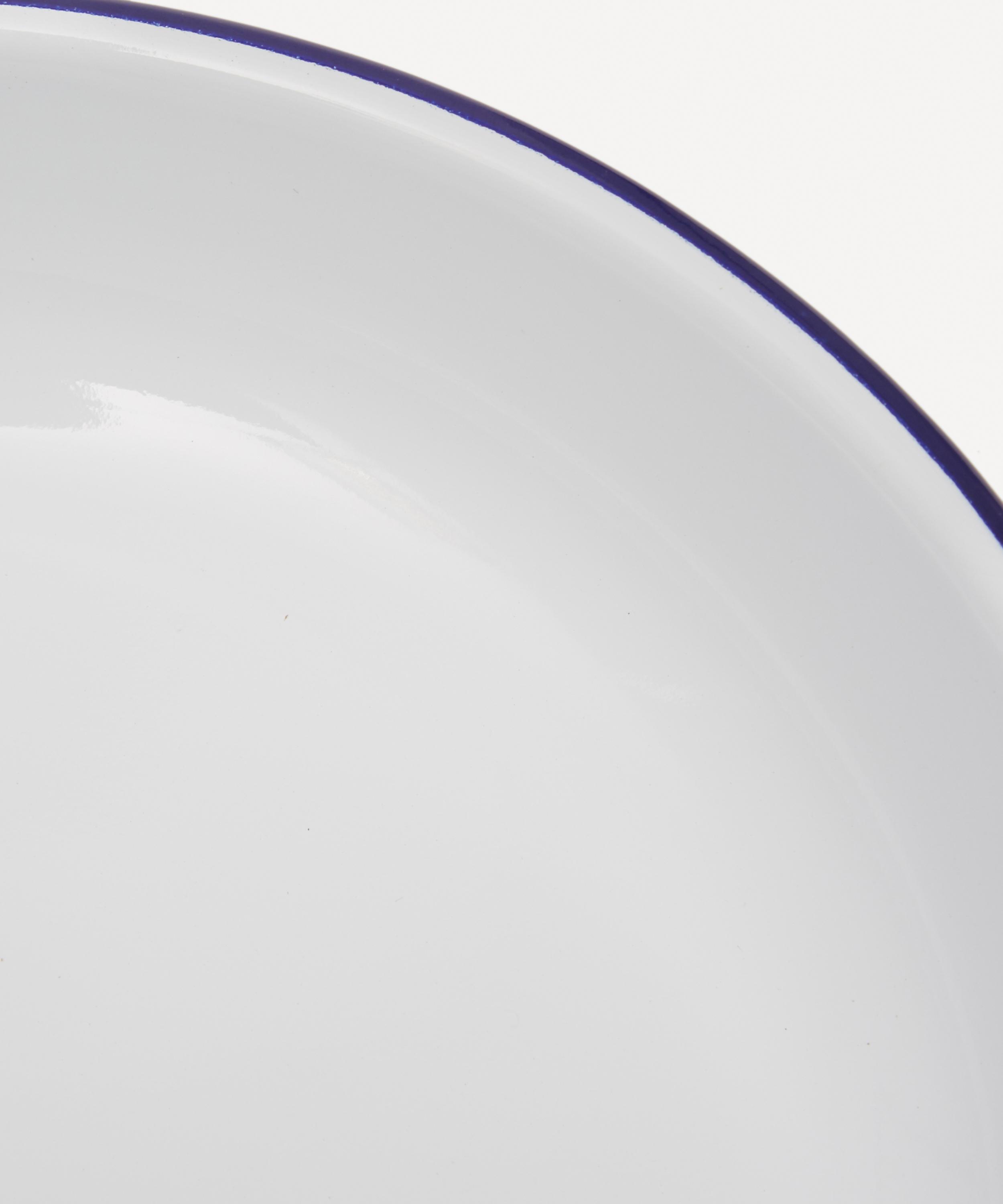 Falcon White Enamelware Plates Set of 4