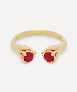 Atelier VM - 18ct Gold Mirror Ruby Ring image number 0