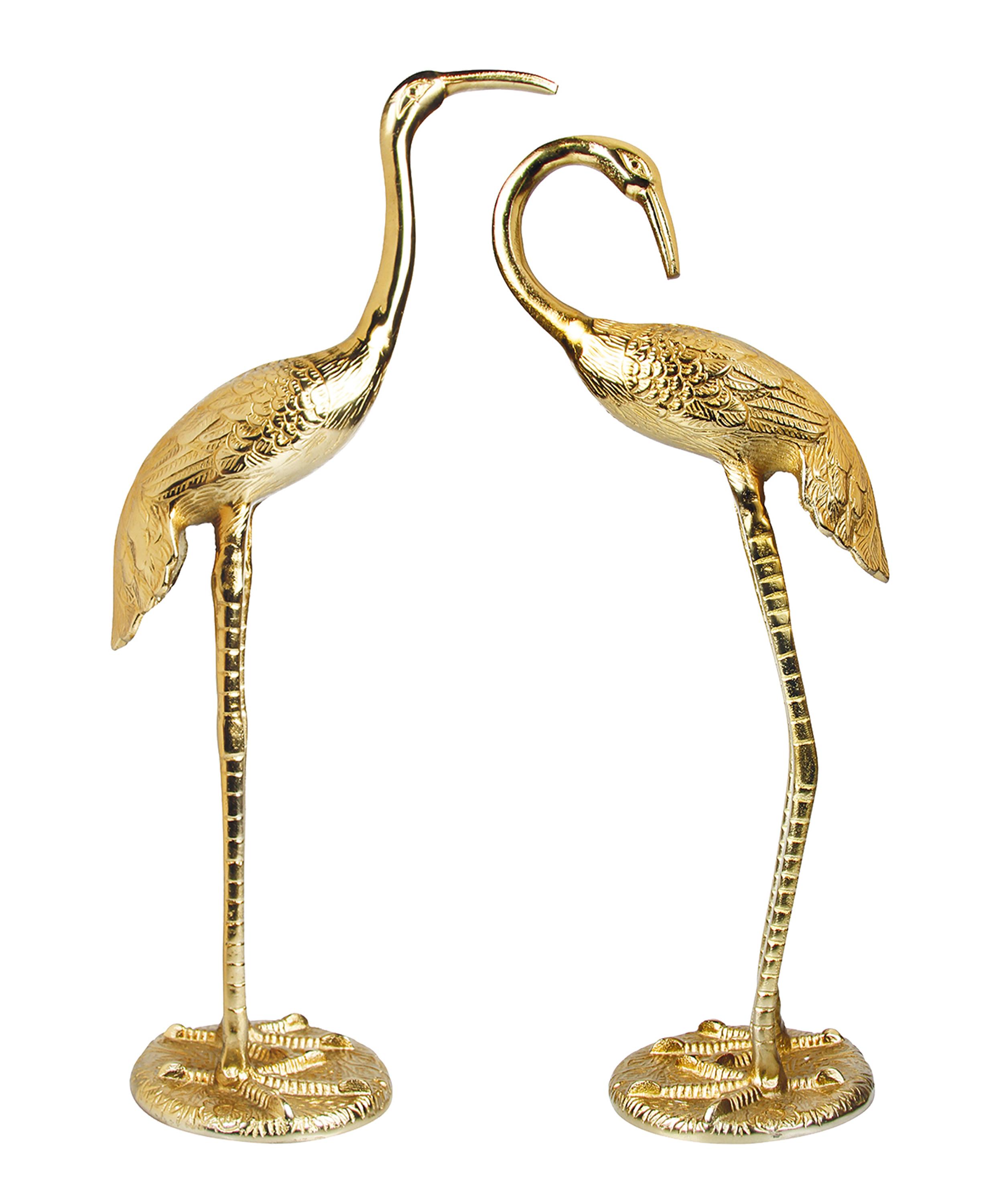 Rockett St George - Gold-Tone Stork Decorative Ornaments Set of Two image number 0
