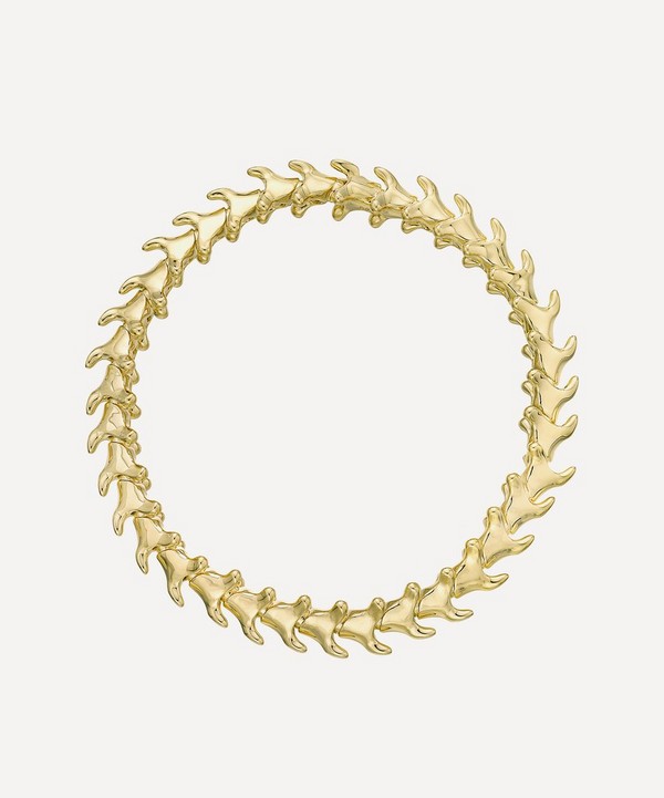 Shaun Leane - Gold Plated Vermeil Silver Serpents Trace Slim Bracelet image number null