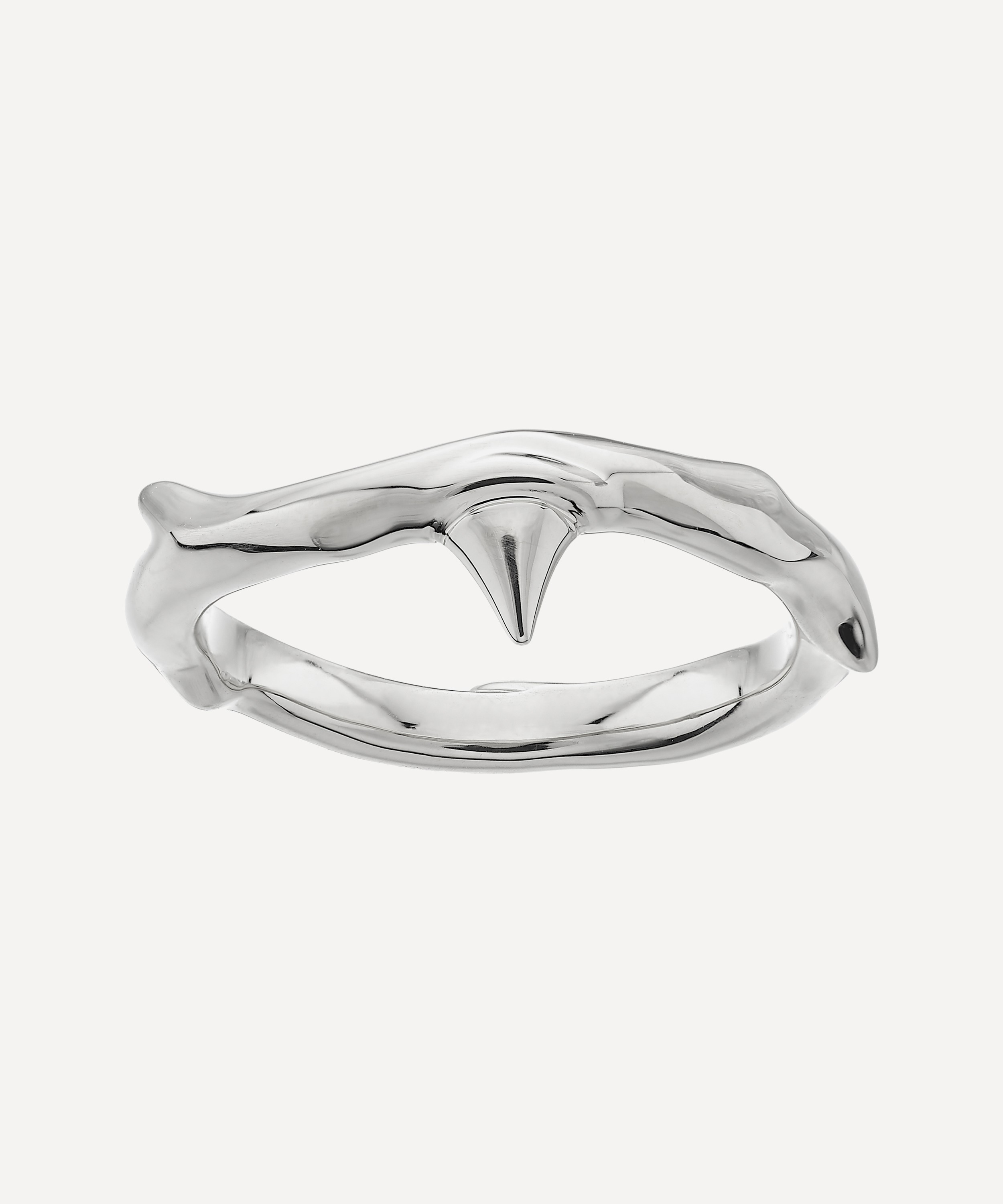 Shaun Leane - Silver Rose Thorn Band Ring image number 0