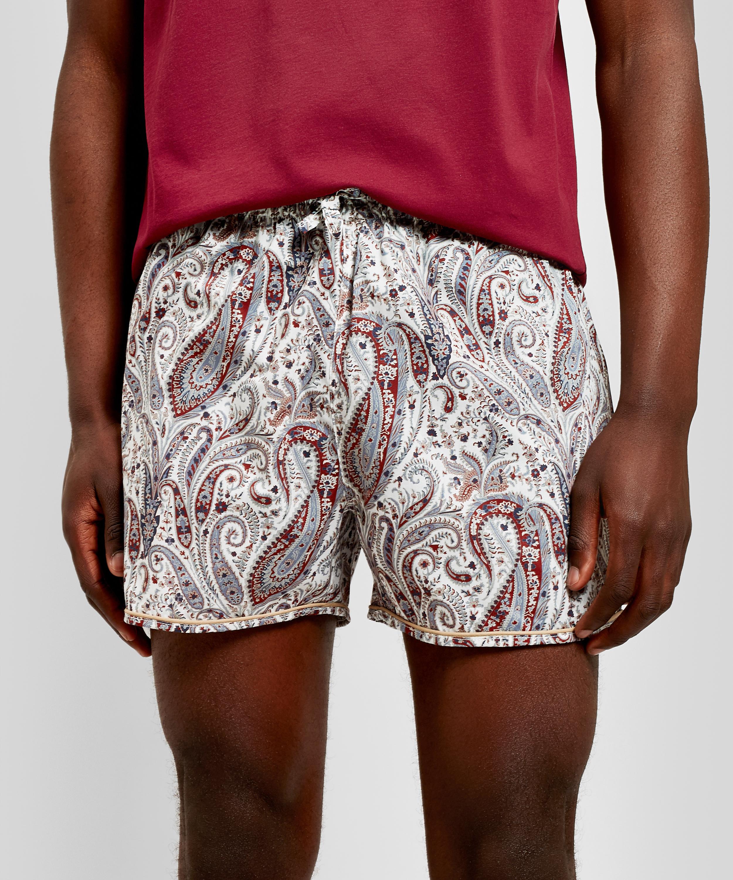 Liberty Felix And Isabelle Tana Lawn™ Cotton Lounge Shorts In White