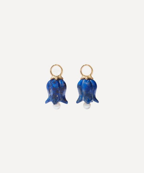 Annoushka - 18ct Gold Lapis Lazuli and Pearl Tulip Earring Drops