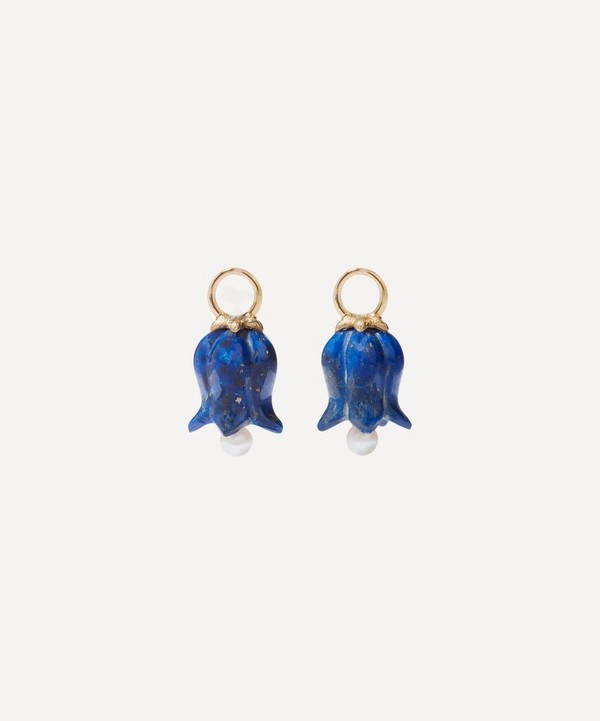 Annoushka - 18ct Gold Lapis Lazuli and Pearl Tulip Earring Drops image number null
