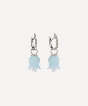 Annoushka - 18ct White Gold Aquamarine and Pearl Tulip Earring Drops image number 2