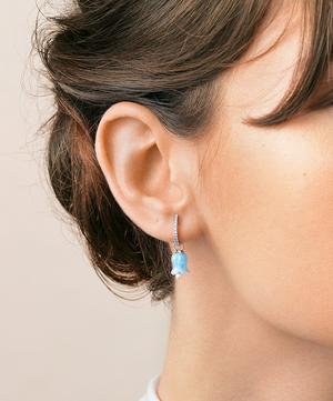 Annoushka - 18ct White Gold Aquamarine and Pearl Tulip Earring Drops image number 1