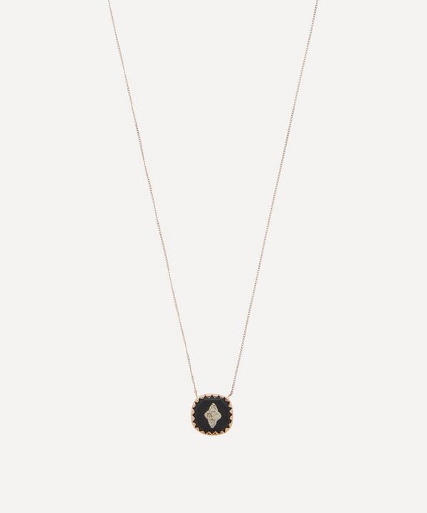 Pascale Monvoisin - 9ct Rose Gold Pierrot N°2 Diamond and Bakelite Pendant Necklace image number null