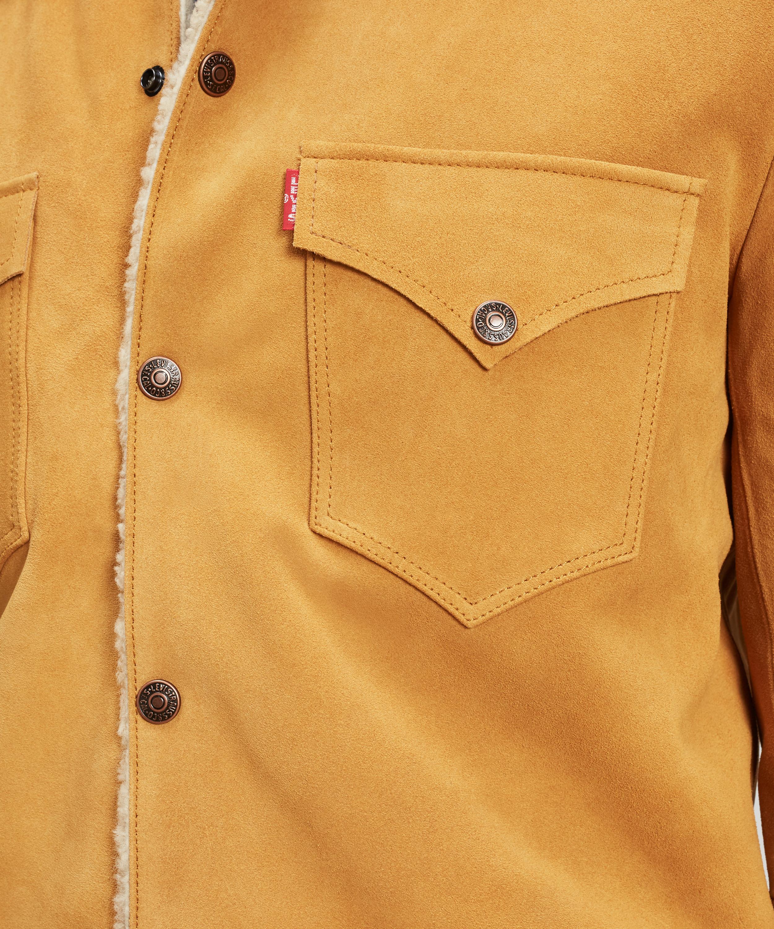 levi's suede sherpa trucker jacket