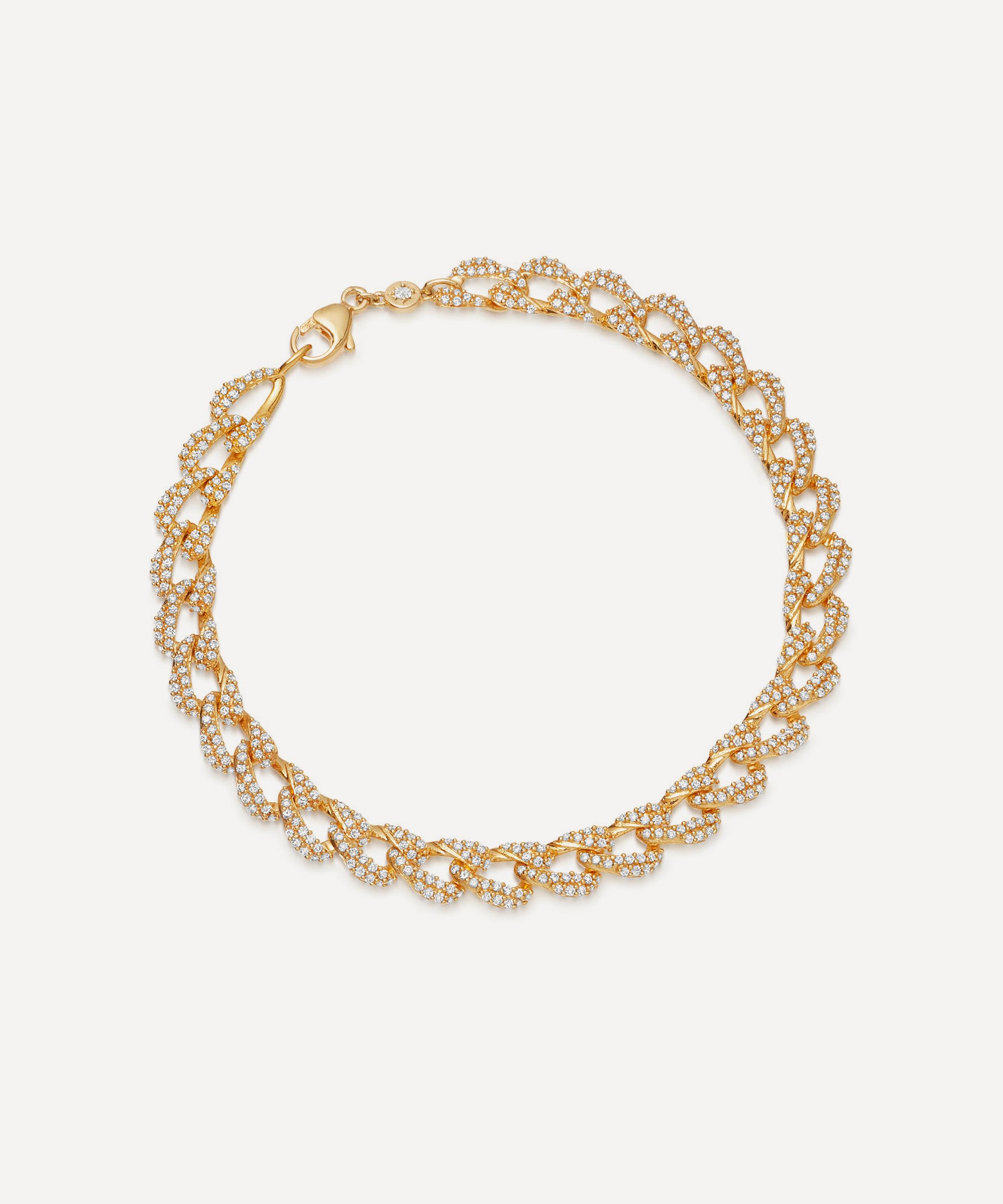 Astley Clarke - Gold Vela Diamond Tennis Bracelet image number 0
