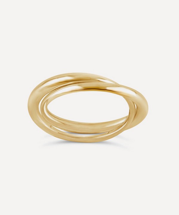 Dinny Hall - 9ct Gold Signature Double Ring image number null